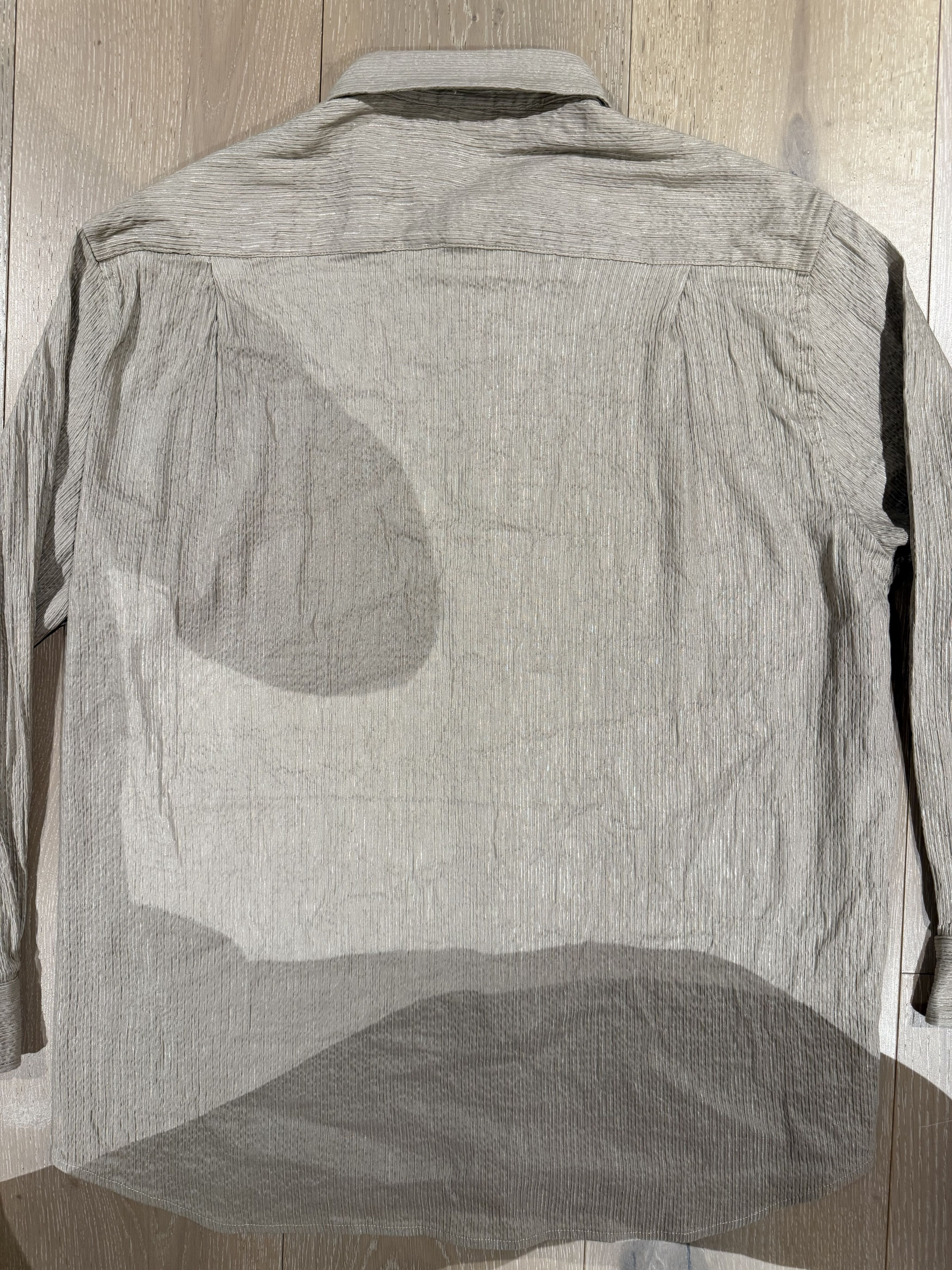 Colbo 💚 1/12 Colbo NYC Silk/Cotton TK Shirt Taupe Medium NEW Size US M / EU 48-50 / 2 - 14 Thumbnail