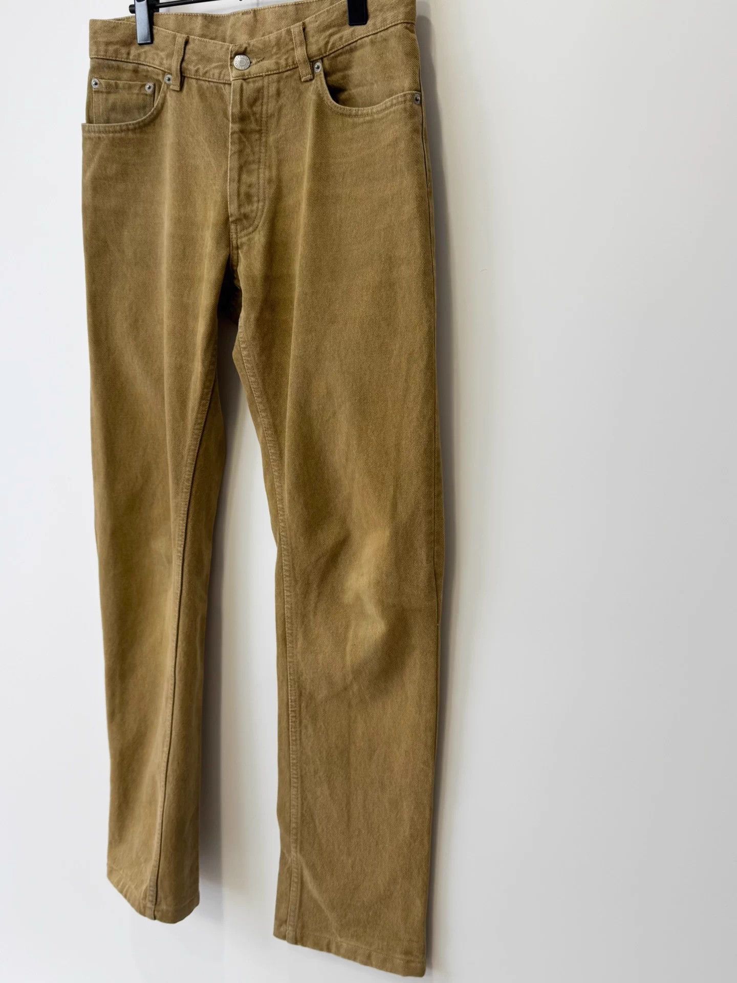 Helmut Lang Helmut Lang 1998 Vintage Yellow Denim Jeans 30 Size US 30 / EU 46 - 3 Thumbnail