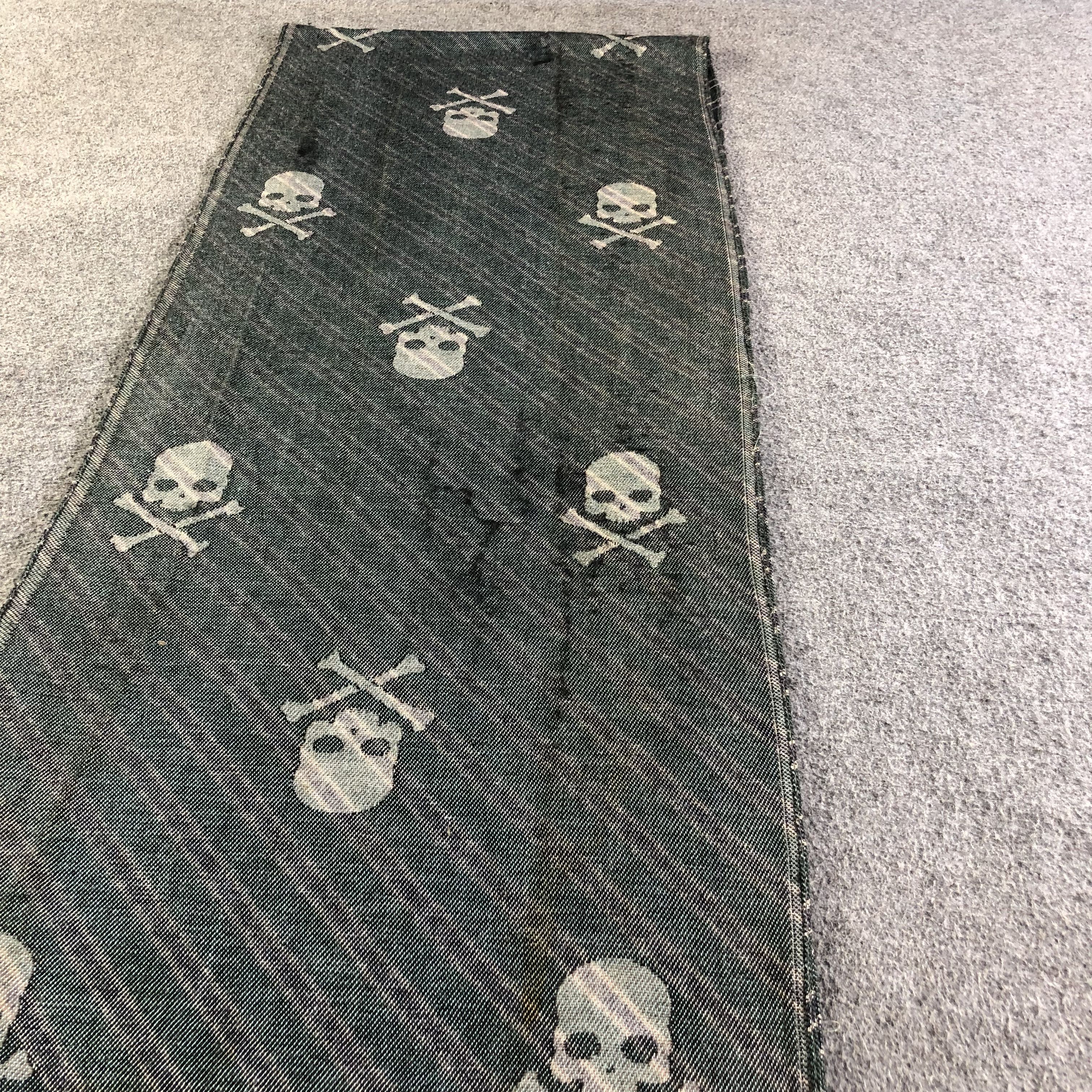 HYDROGEN Hydrogen Italy Skulls Wool Scarf Muffler V1943 Size ONE SIZE - 10 Thumbnail