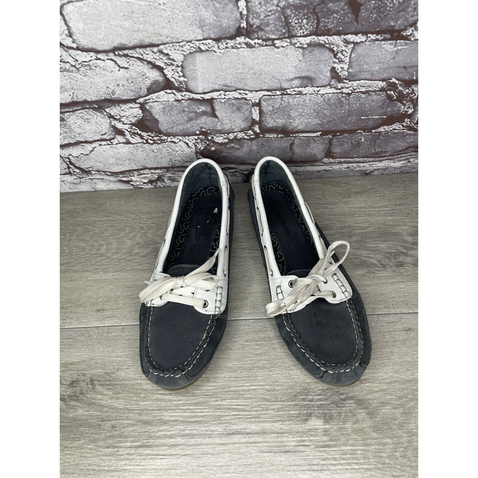 Other SOUL of AFRICA Nerina Juliet White Blue Leather Bow Ballet F Size US 7 / IT 37 - 2 Thumbnail