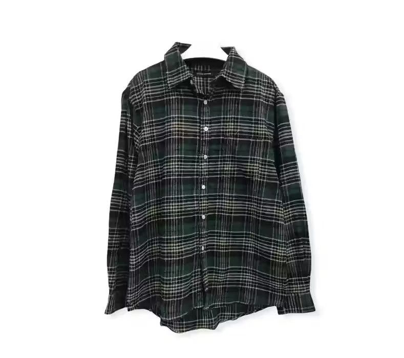 image of Virgin Voyage Plaid Tartan Flannel Shirt, Men's (Size Large)