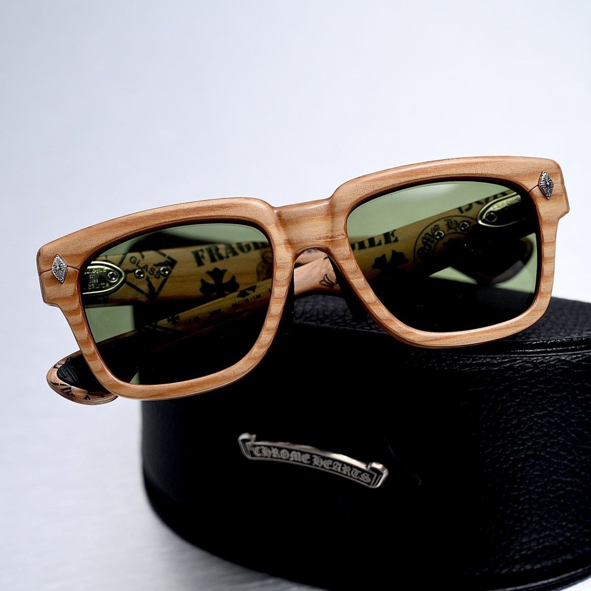 Chrome Hearts ‼️ CHROME HEARTS LILITH WOOD PLYWOOD SUNGLASSES ‼️ Size ONE SIZE - 10 Thumbnail
