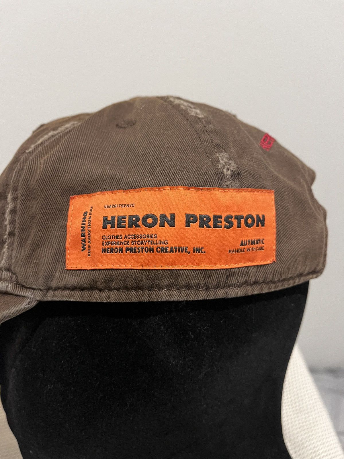Heron Preston Heron Preston STFU Distressed Hat (unisex) Size ONE SIZE - 11 Thumbnail