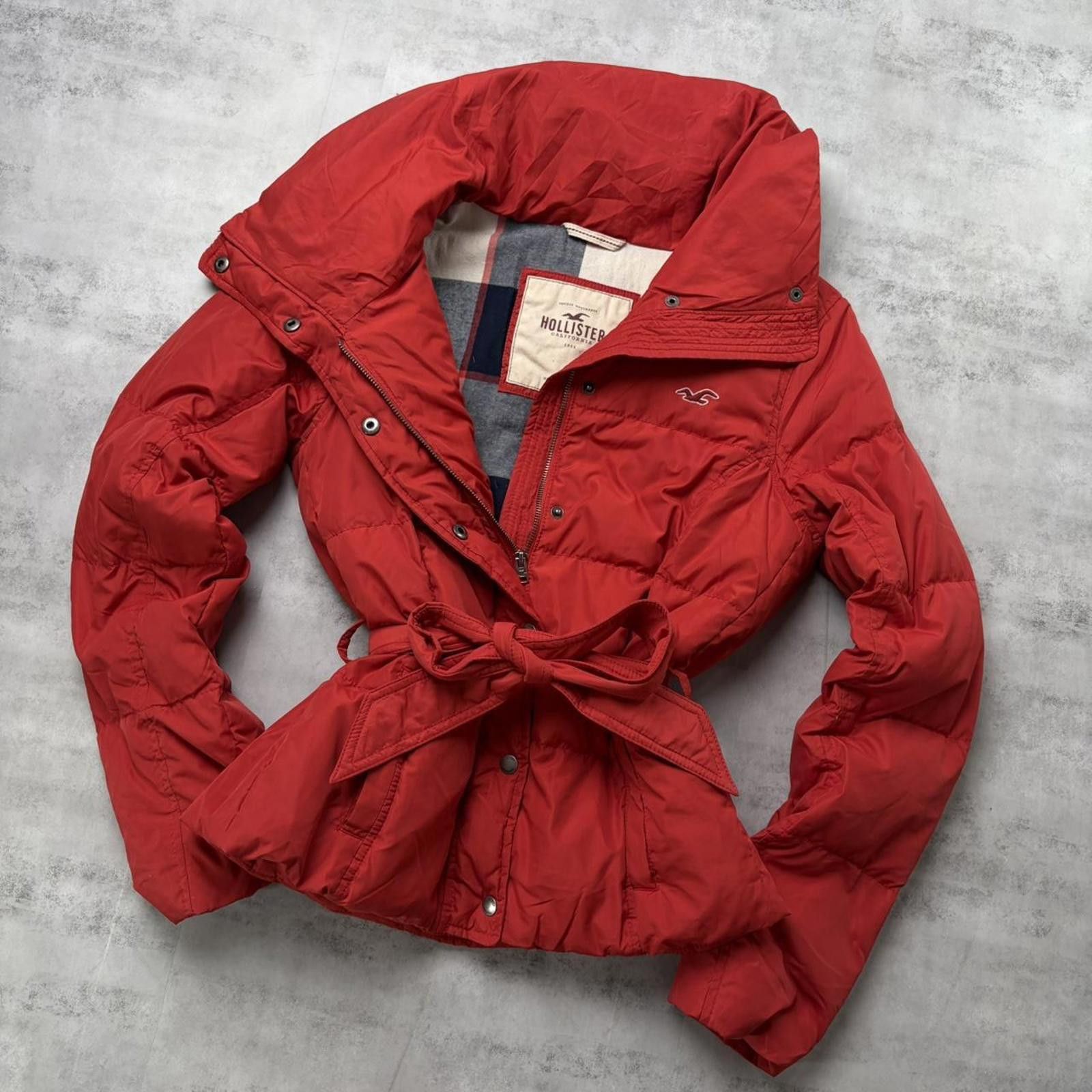 Other Y2K Red Hollister Grunge Plaid Lined Puffer Jacket Size L / US 10 / IT 46 - 3 Thumbnail