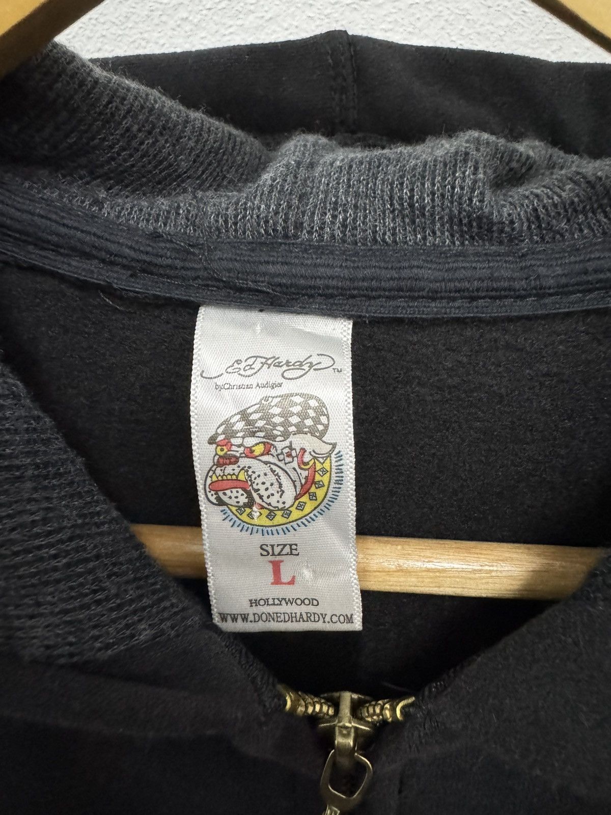 Ed Hardy Y2k Ed Hardy zip up Hoodie Size L / US 10 / IT 46 - 7 Thumbnail