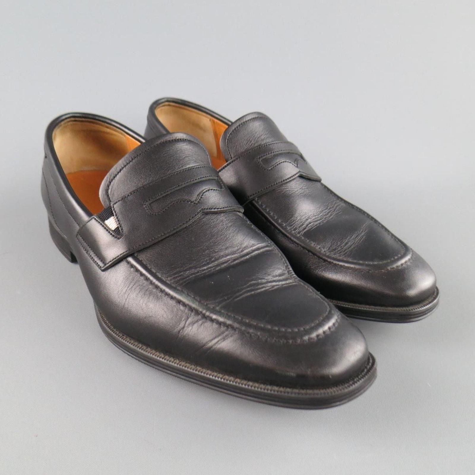 Bally BALLY Size 7.5 Black Leather Penny Loafers Size US 7.5 / EU 40-41 - 2 Thumbnail