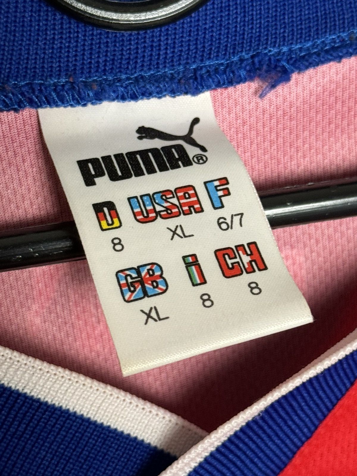 Puma Helsingborgs IF 98/99 Home Match Worn Football Jersey Size US XL / EU 56 / 4 - 18 Thumbnail