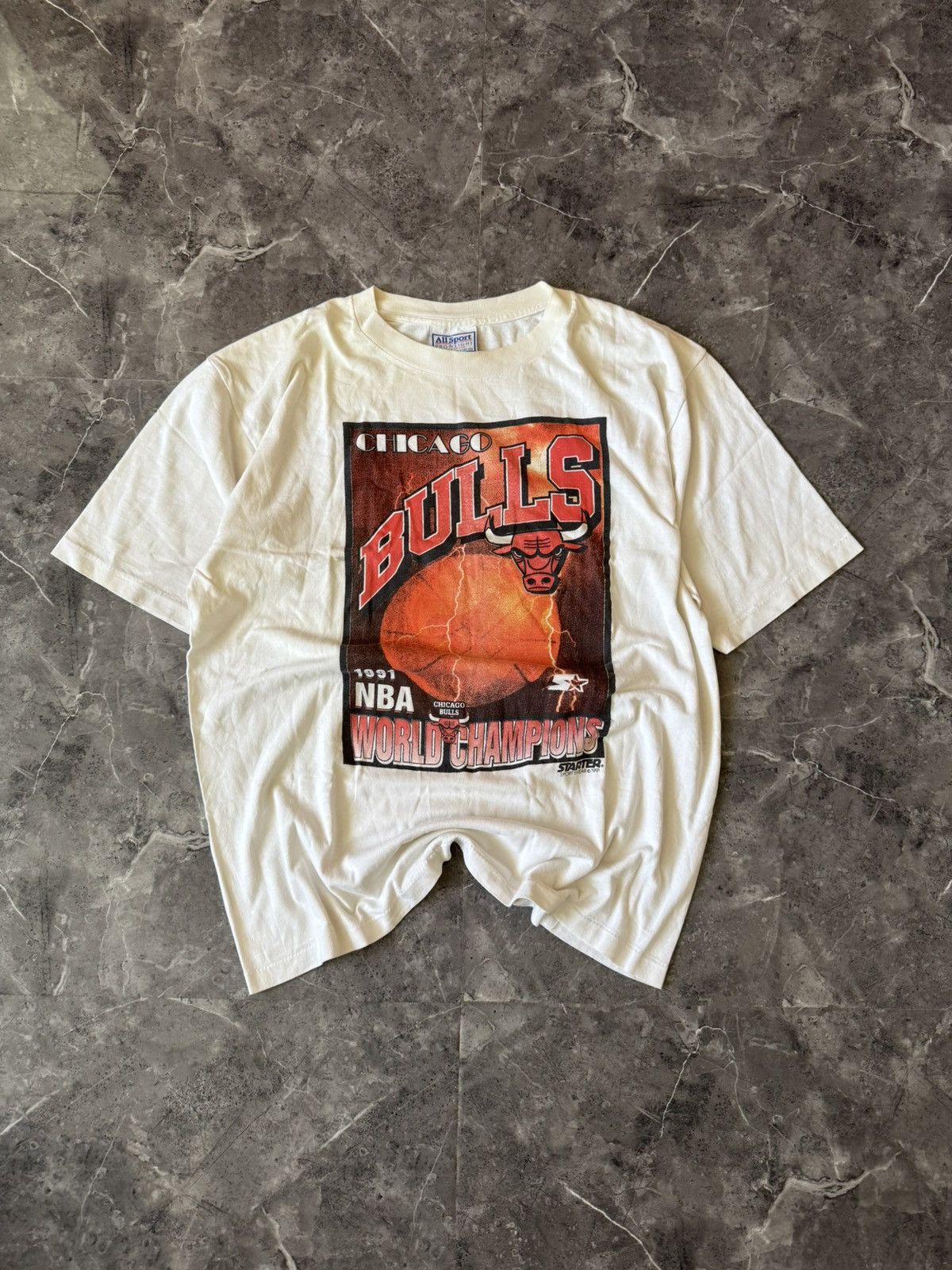 NBA Chicago Bulls NBA Merch Vintage 1991 World Champions Starter Size US L / EU 52-54 / 3 - 1 Thumbnail