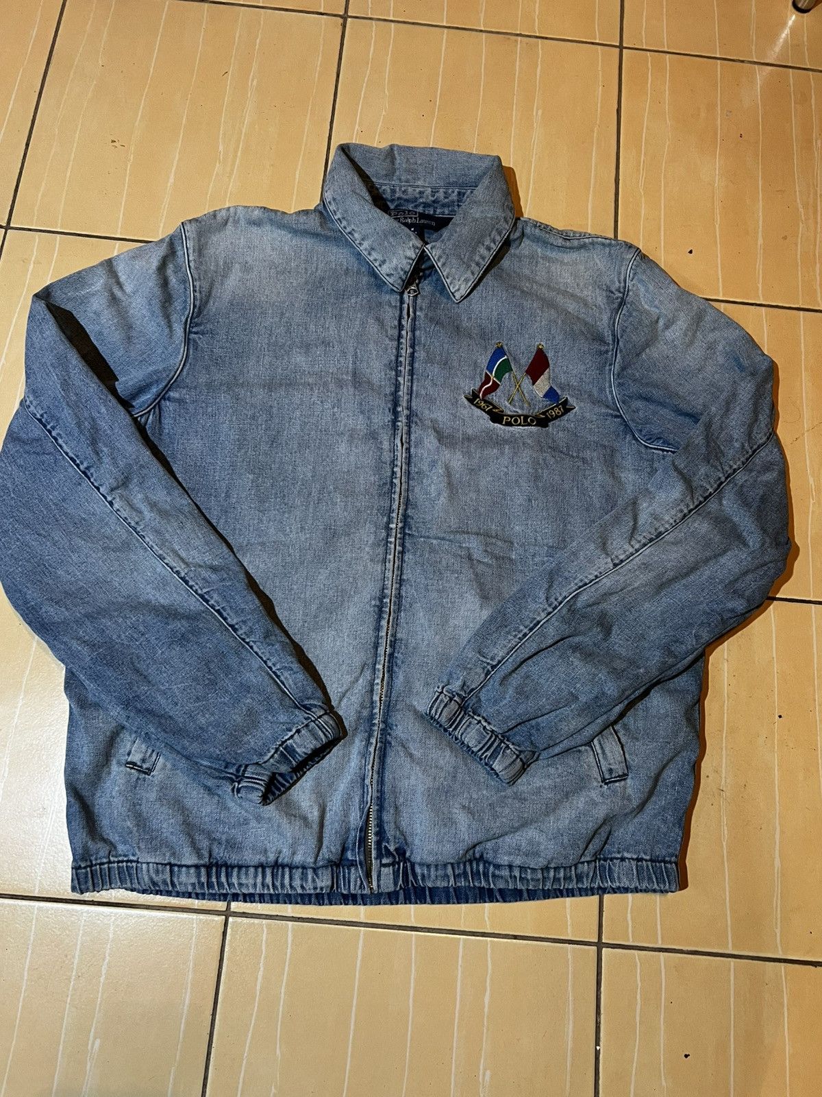 Polo Ralph Lauren Classic Polo Ralph Lauren Cross Flags Denim Jacket. Size US M / EU 48-50 / 2 - 1 Thumbnail