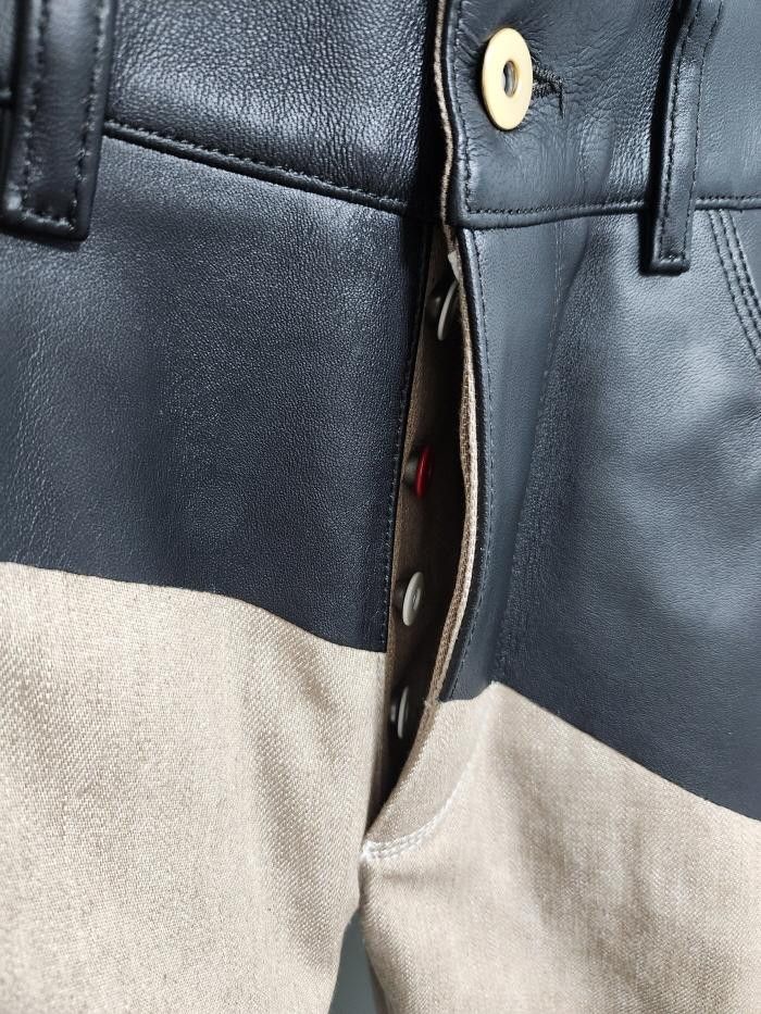Bottega Veneta Bottega Veneta Brown Leather Jeans Size US 26 / EU 42 - 4 Thumbnail