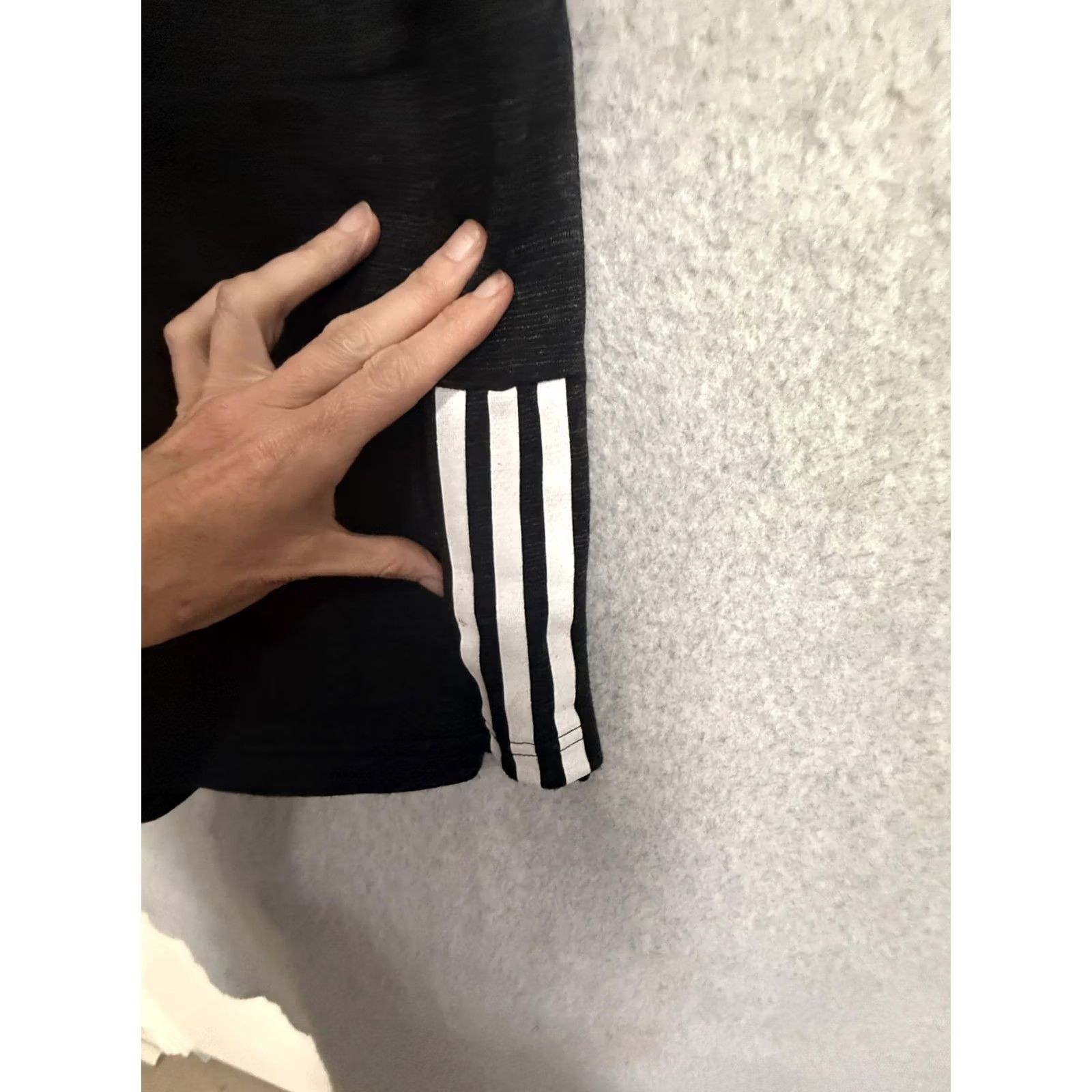 Adidas Adidas Dress Womens Large Black Racerback Tank Pockets 3 Stripe Sport Size L / US 10 / IT 46 - 7 Thumbnail