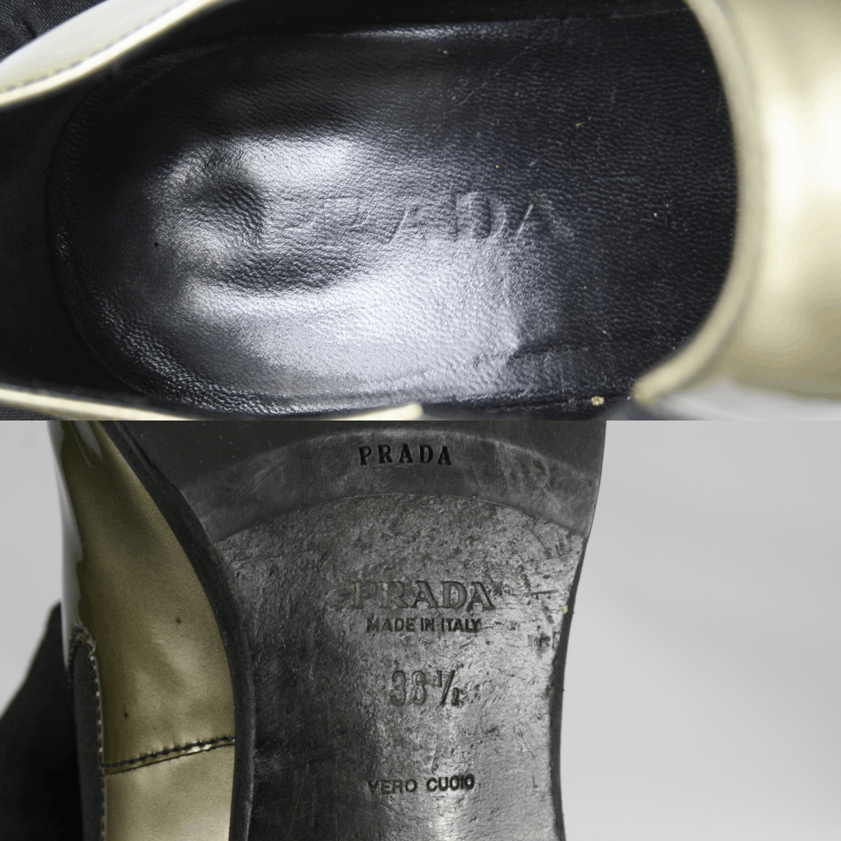 Prada 00S Gradient Patent Leather Dress Shoes Vintage Size US 8.5 / IT 38.5 - 18 Thumbnail