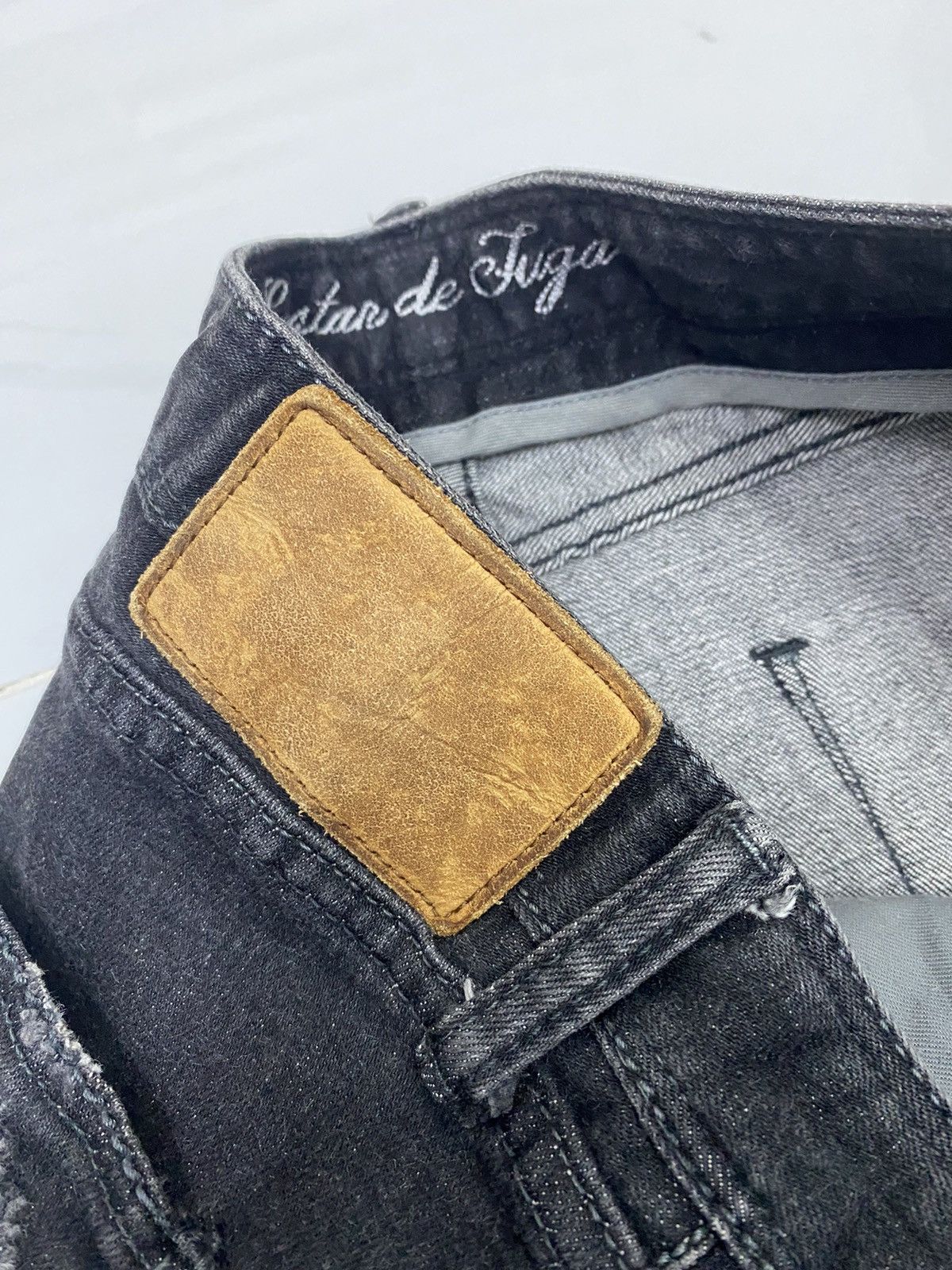 GOSTAR DE FUGA GOSTAR DE FUGA DISTRESSED DENIM JEANS SKINNY PUNK Size US 31 - 10 Thumbnail
