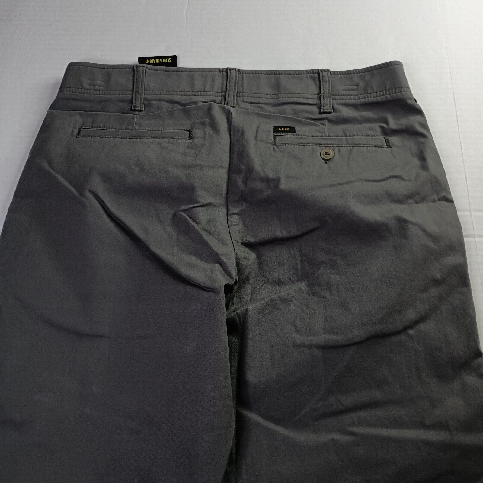 Lee Lee Chino Motion Flex Waistband Pants Men's 34x30 Gray Slim Size US 34 / EU 50 - 7 Thumbnail
