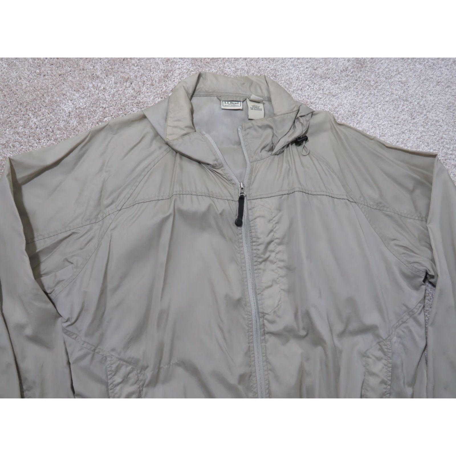 Vintage VINTAGE L.L. Bean Jacket Men 2XL Windbreaker Lightweigth Pockets Full Zip Tan Brown 80s 90s Mens Size US XXL / EU 58 / 5 - 4 Thumbnail