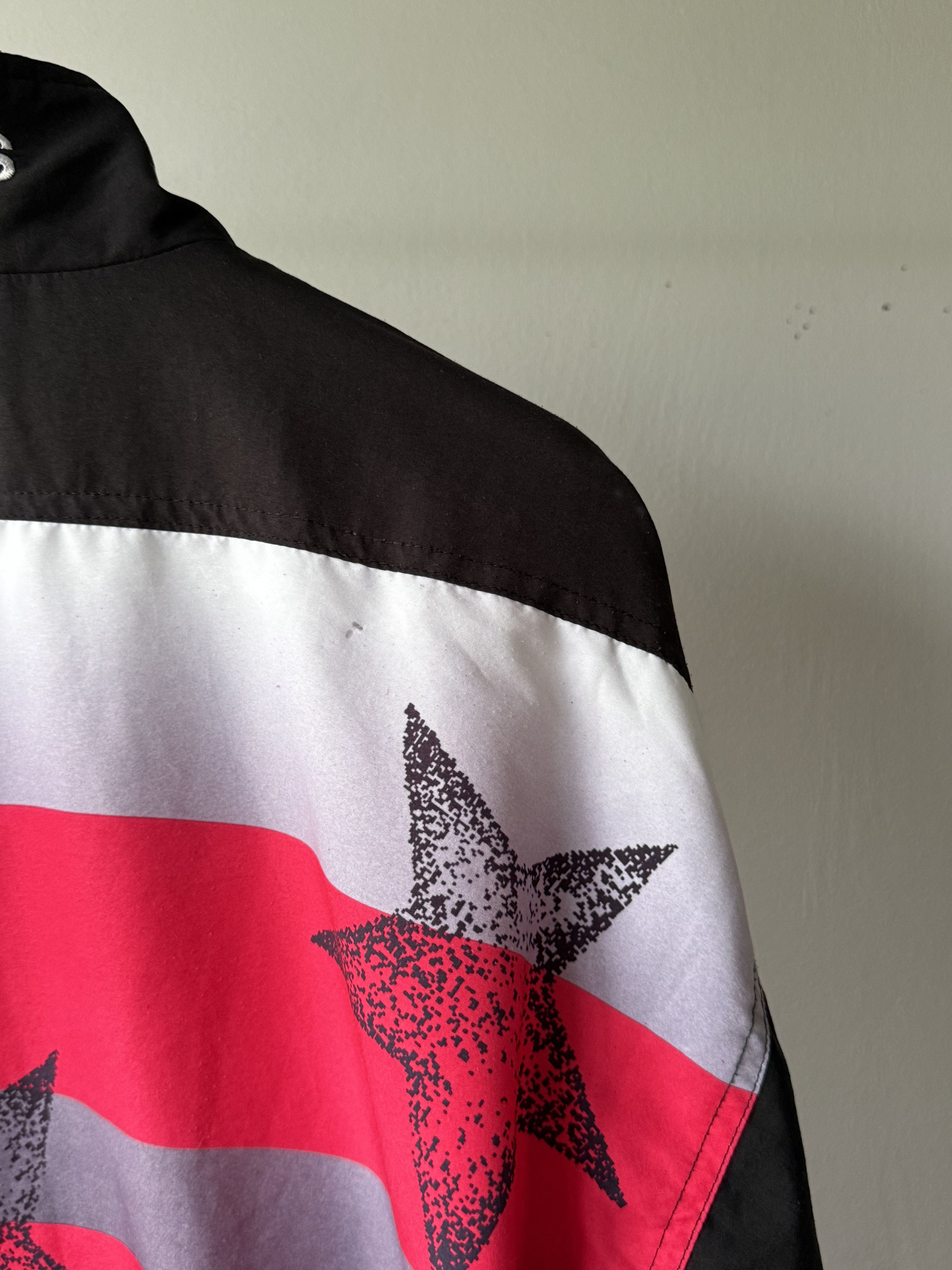 Adidas × NHL × Vintage Vintage Adidas Swiss Hockey Printed Stars Track Top Jacket Size US M / EU 48-50 / 2 - 11 Thumbnail