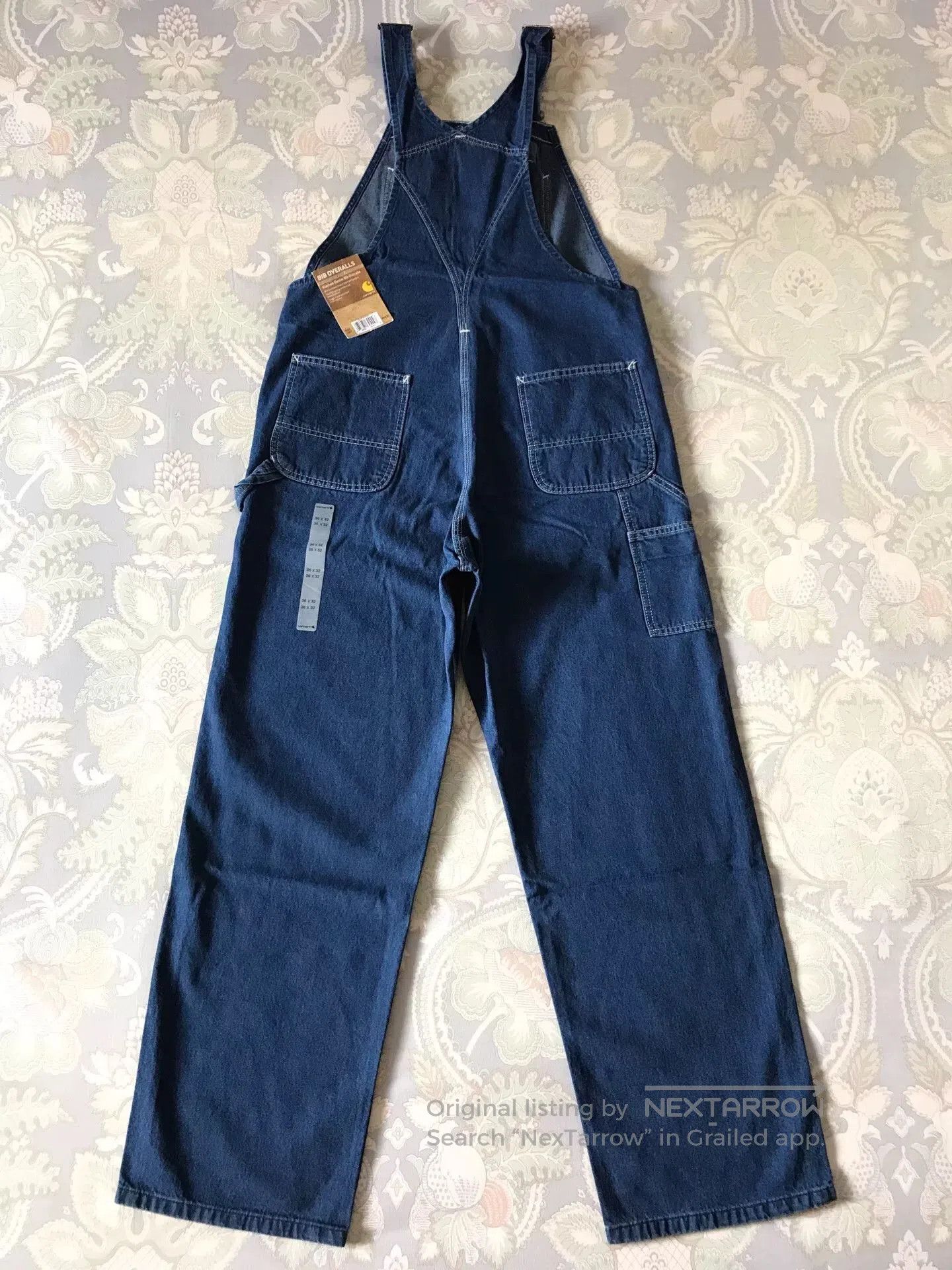 Carhartt Carhartt R07 Washed Denim Overalls W36L32. Size US 36 / EU 52 - 4 Thumbnail