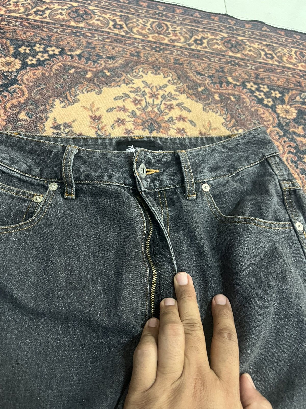 Stussy × Vintage Stussy Vintage denim Size US 29 - 6 Thumbnail