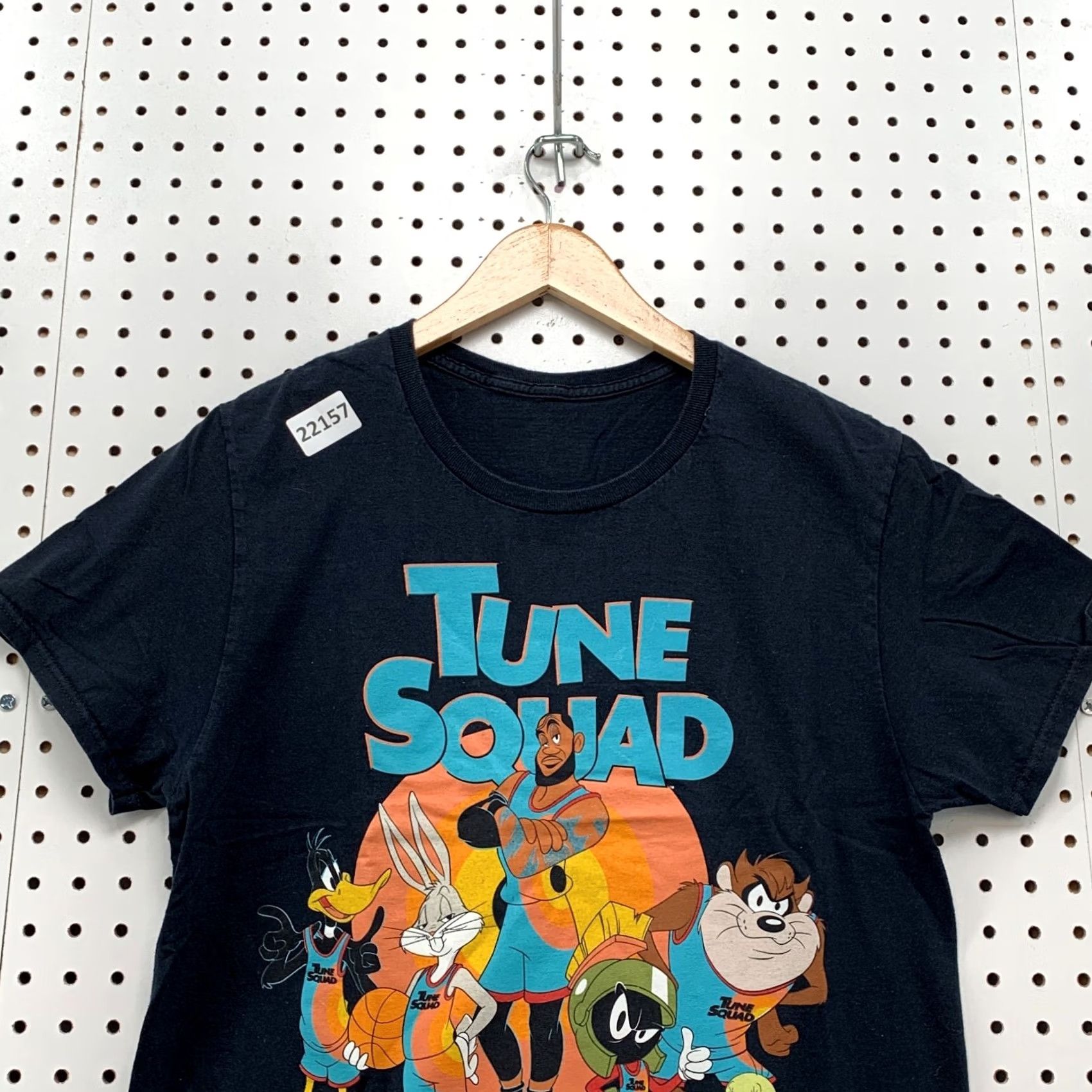 Vintage Tune Squad Shirt Black Looney Toons Lebron James Adult Small 18x27 Movie TEE Size US S / EU 44-46 / 1 - 2 Thumbnail