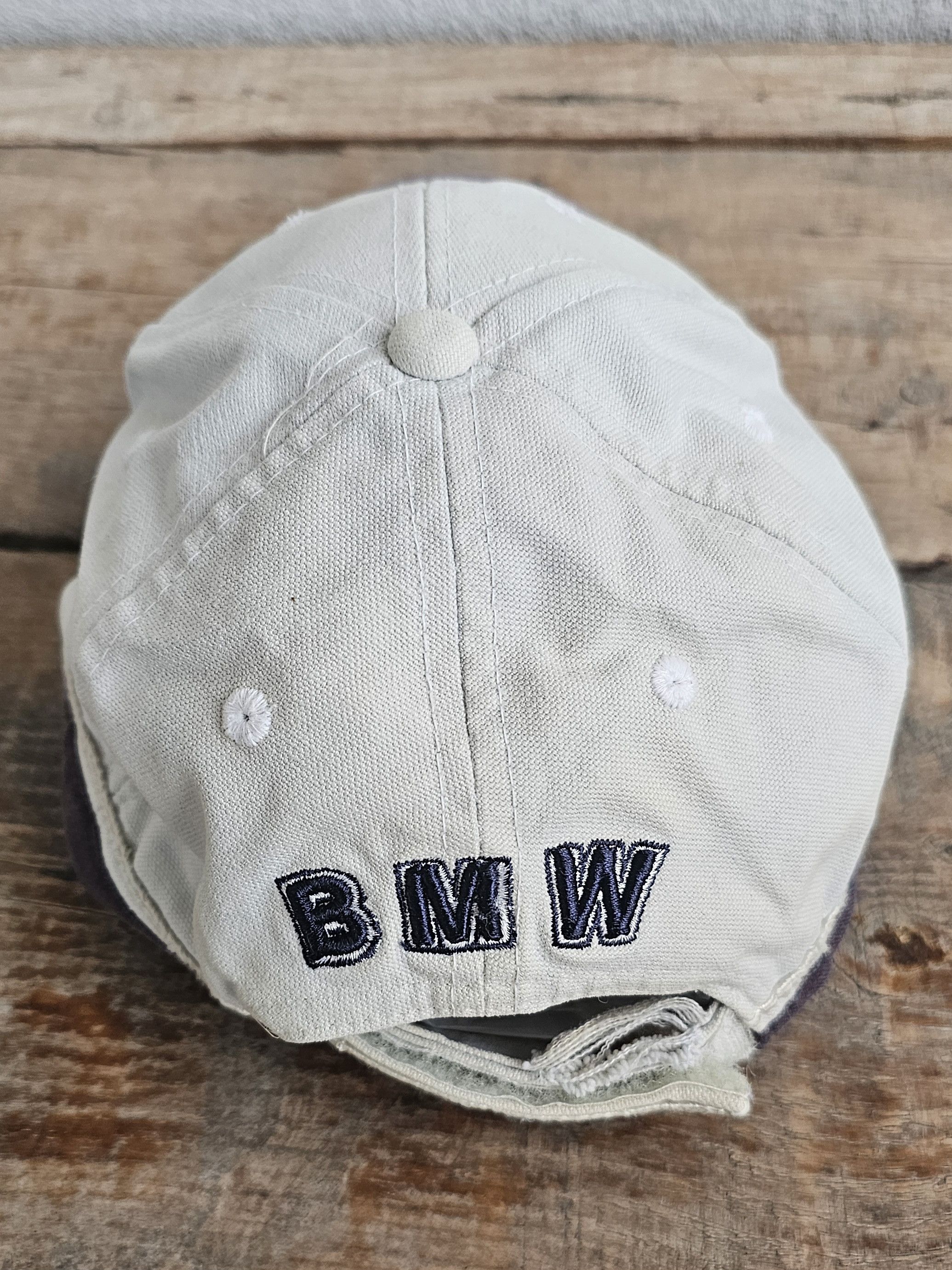 BMW BMW Rubber Logo Vintage Hat Size ONE SIZE - 4 Thumbnail