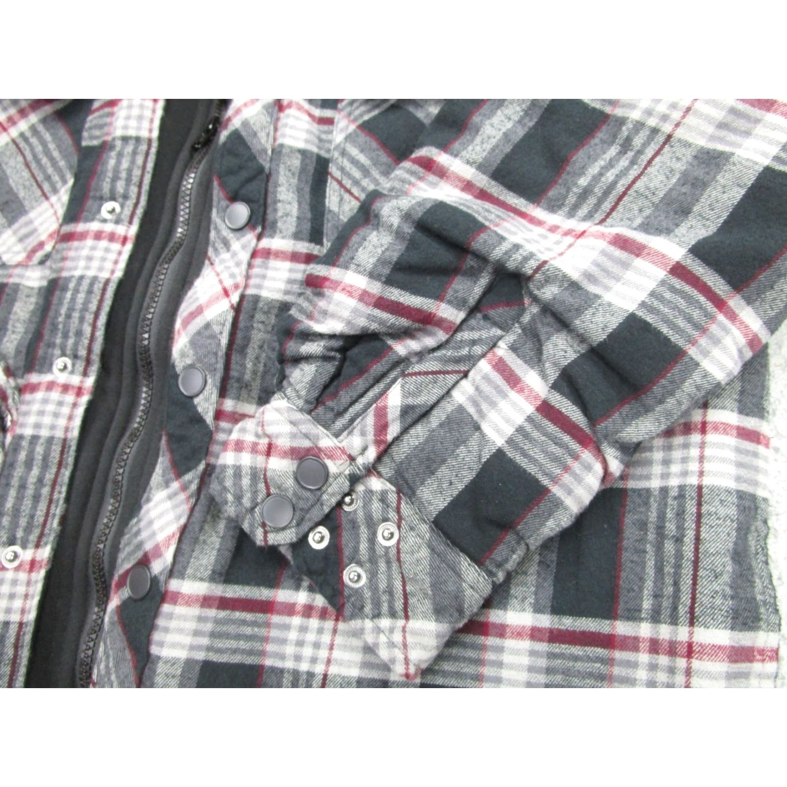 Vintage Jesse Pinkman Flannel Shirt Jacket Mens M Black Gray Hooded Quilted Lined Size US M / EU 48-50 / 2 - 3 Thumbnail