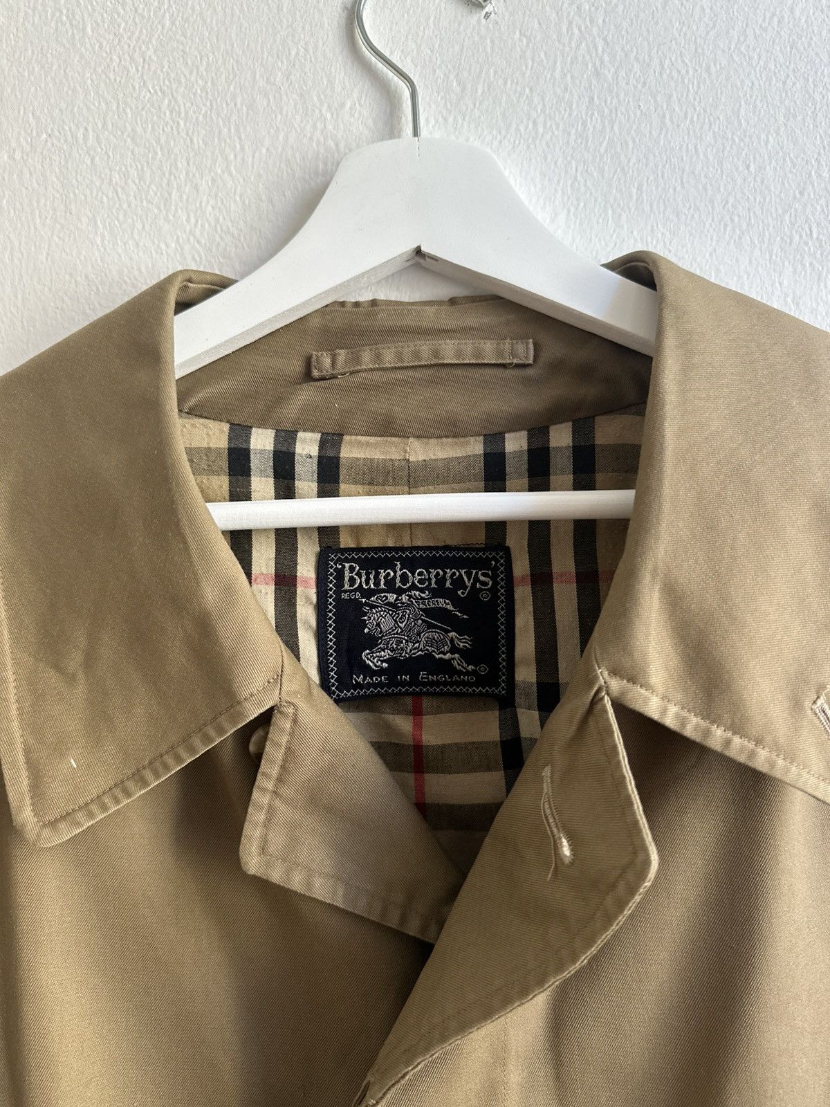 Burberry Burberry Vintage 90s Men's Luxury Old Money Long Trench Coat Size US L / EU 52-54 / 3 - 3 Thumbnail