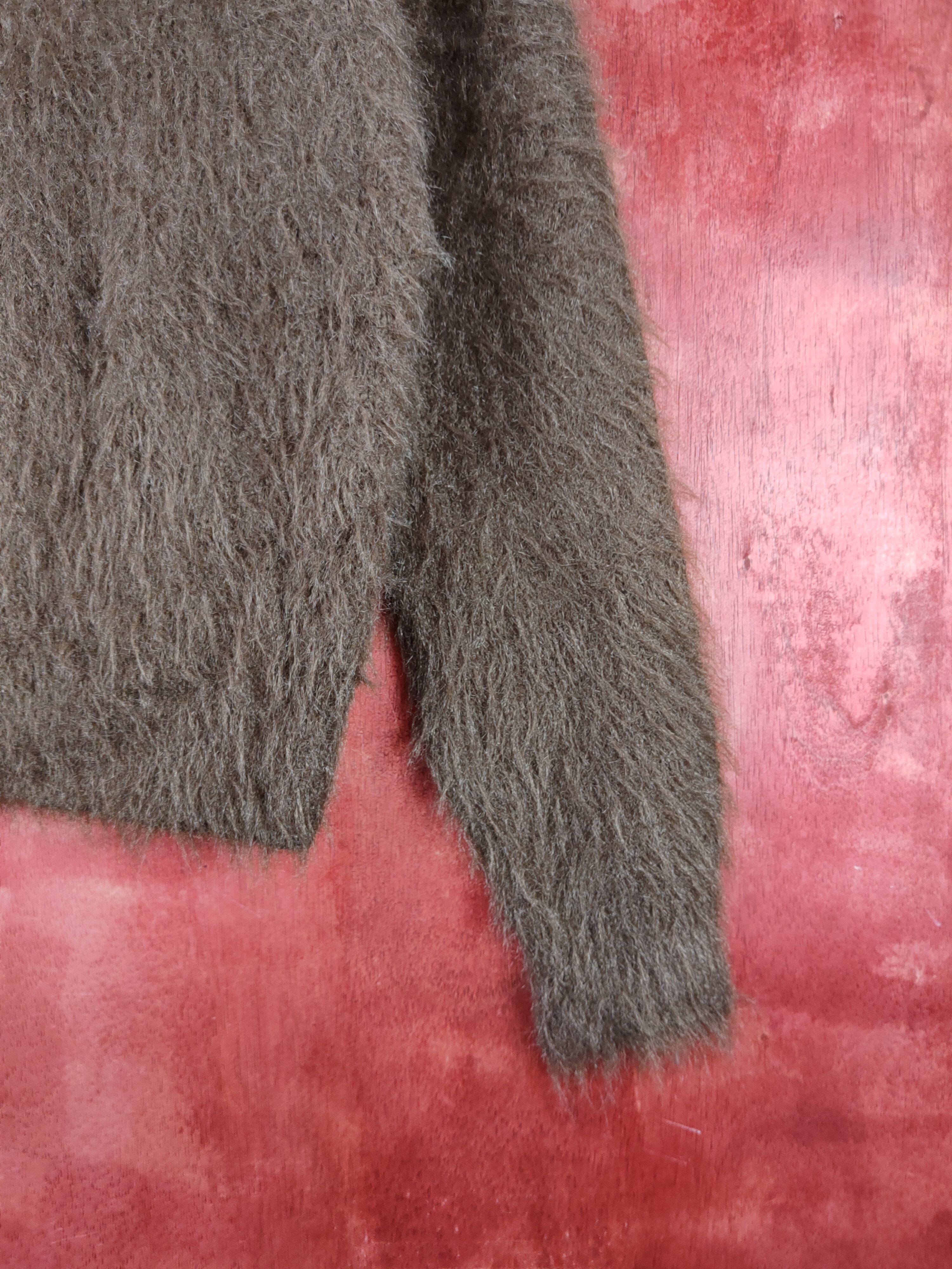 LOWRYS FARM × Vintage Vintagw Lowrys Farm Dark Brown Fur Mohair Knitwear Size L / US 10 / IT 46 - 6 Thumbnail