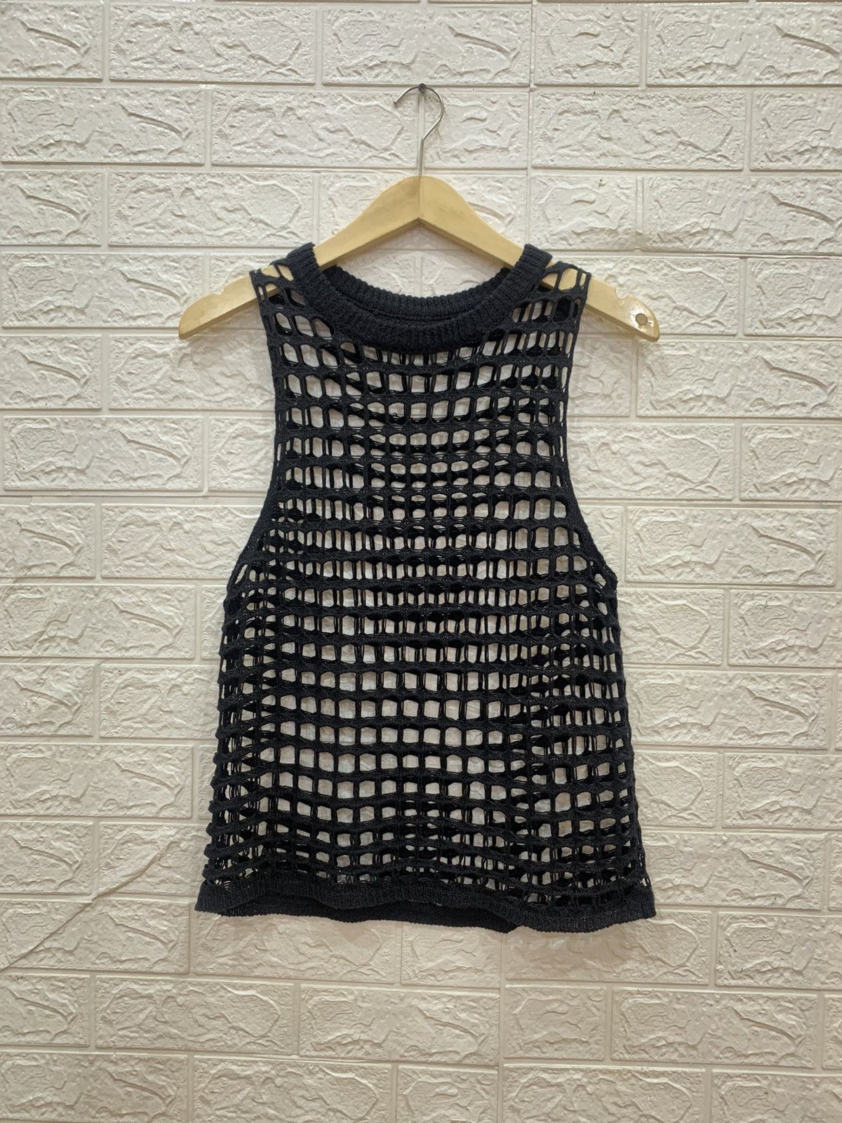Y2k Japanese mesh knit tanktop