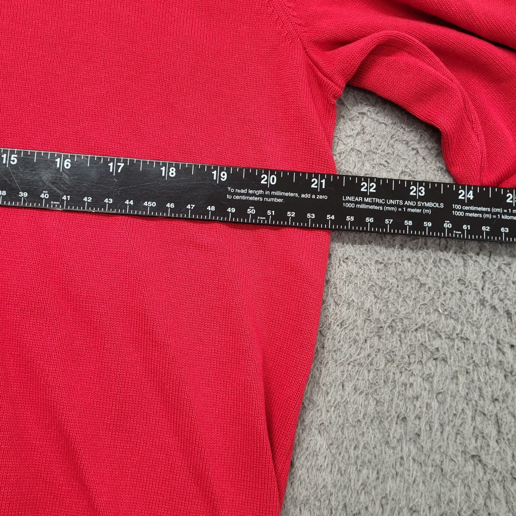 Lands' End Lands' End V-Neck Sweater Men M Red Cotton Knit Pullover Regular Size US M / EU 48-50 / 2 - 6 Thumbnail