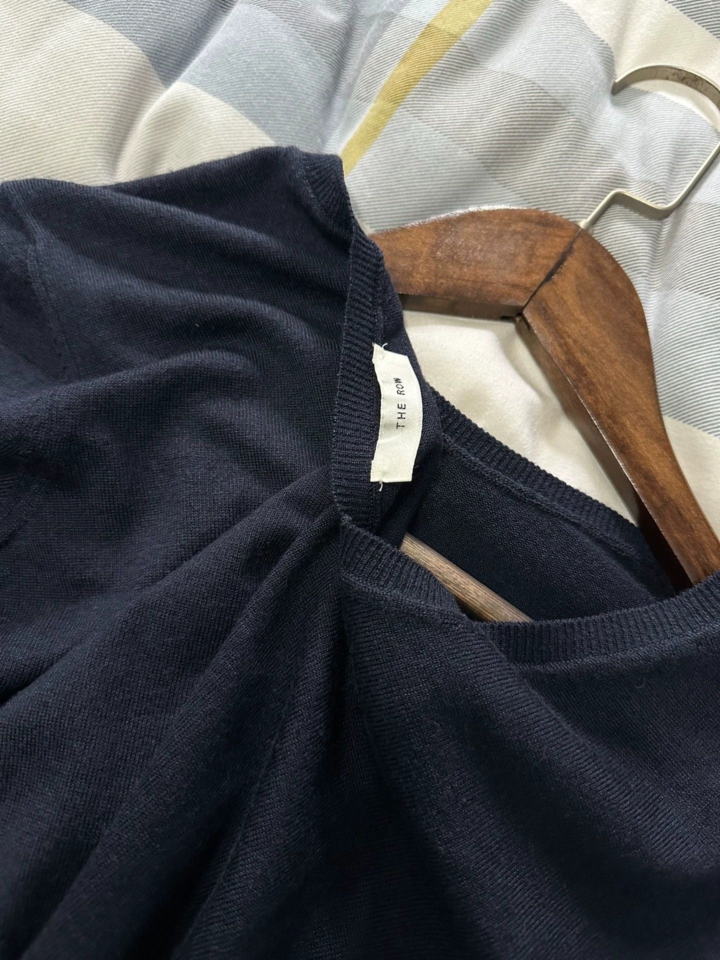 The Row The Row short knitted top in dark blue Size XL / US 12-14 / IT 48-50 - 4 Thumbnail