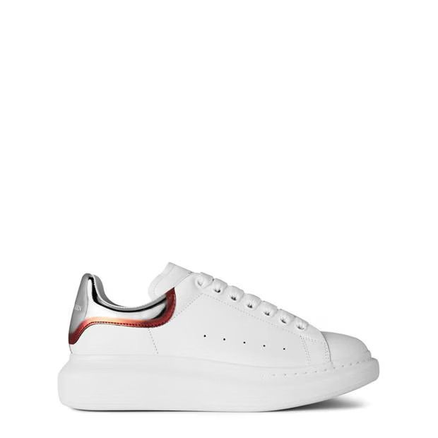 image of Alexander Mcqueen O1G2R1Mq0324 Sneakers In White & Silver in White/Silver, Men's (Size 10)