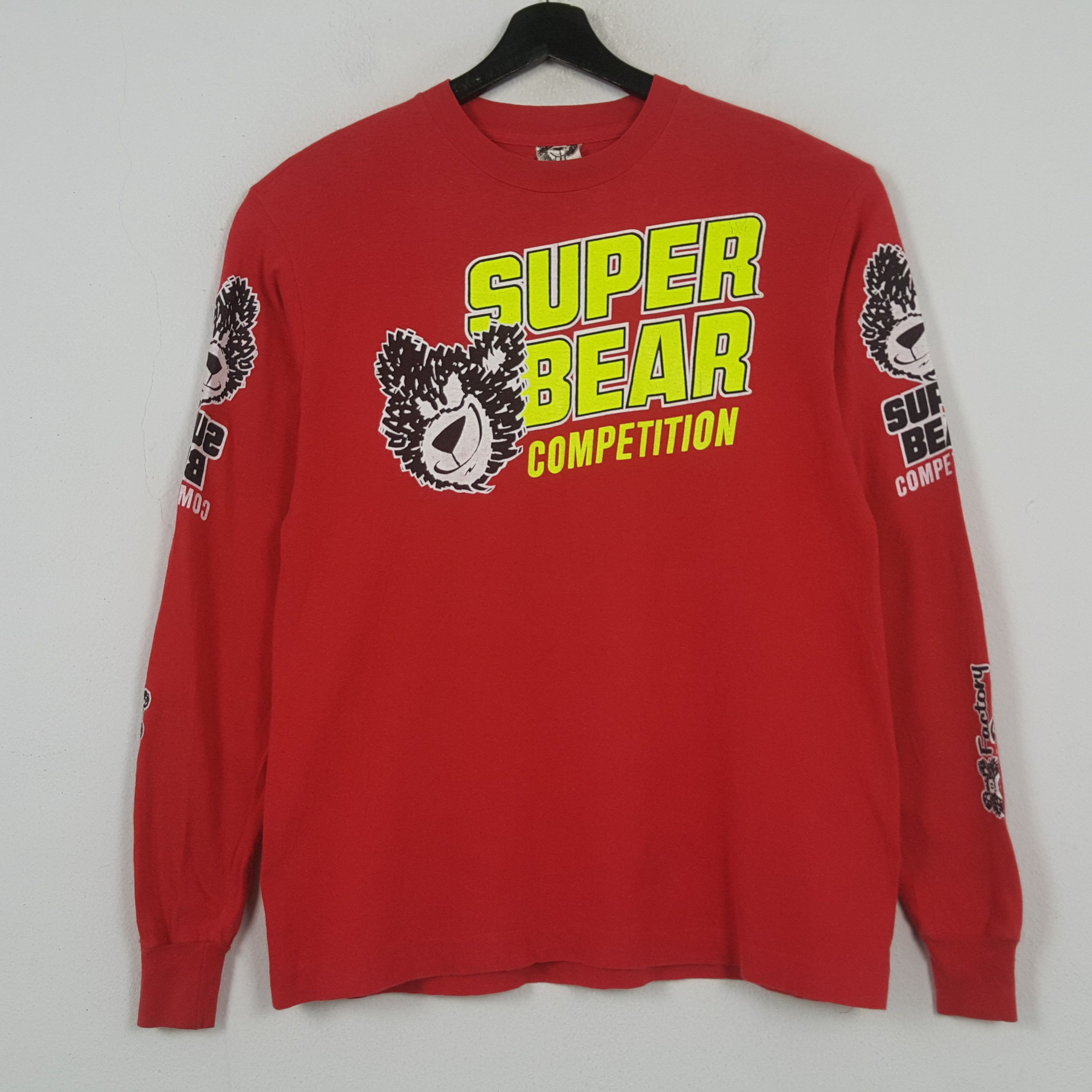 Vintage SUPER BEAR COMPETITION Streetwear Style Tshirt 31 Size US M / EU 48-50 / 2 - 1 Thumbnail