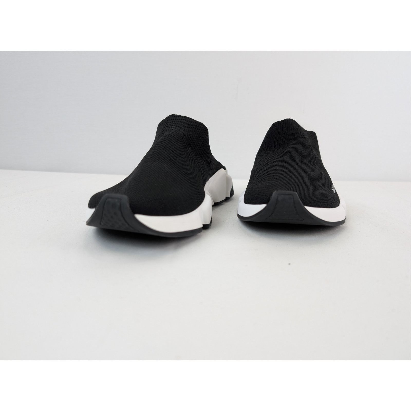 Balenciaga o1rshd1 Speed Mule Slide Slipper in Black / White Size US 12 / EU 45 - 8 Thumbnail