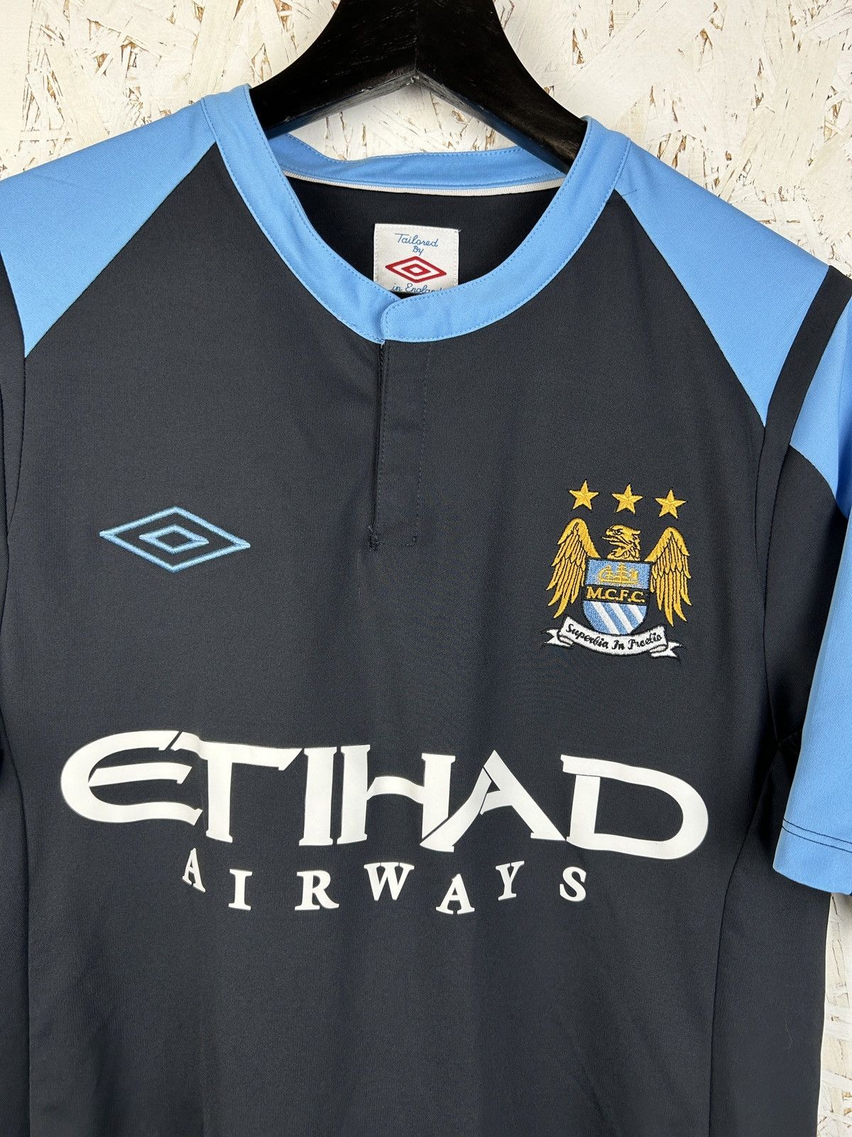 Umbro Vintage Umbro Manchester City 2012/13 Training Kit Jersey M Size US M / EU 48-50 / 2 - 2 Thumbnail