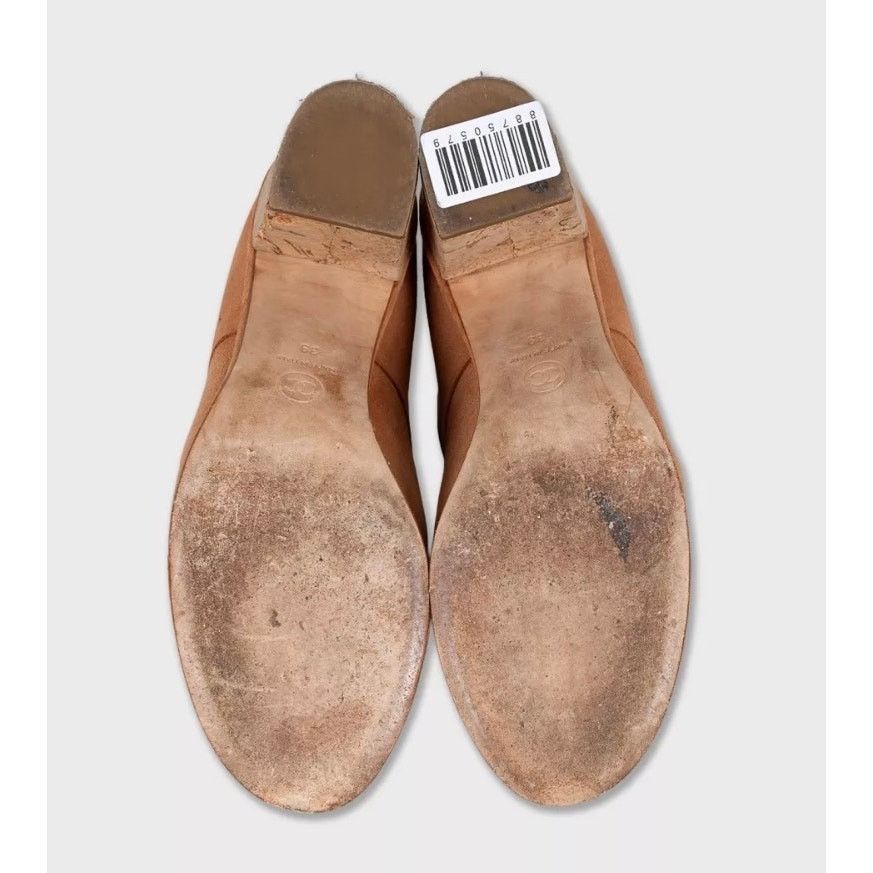 Chanel Chanel Brown Suede Lace-Up Ankle Boots - Size 39 Size US 8 / IT 38 - 5 Thumbnail