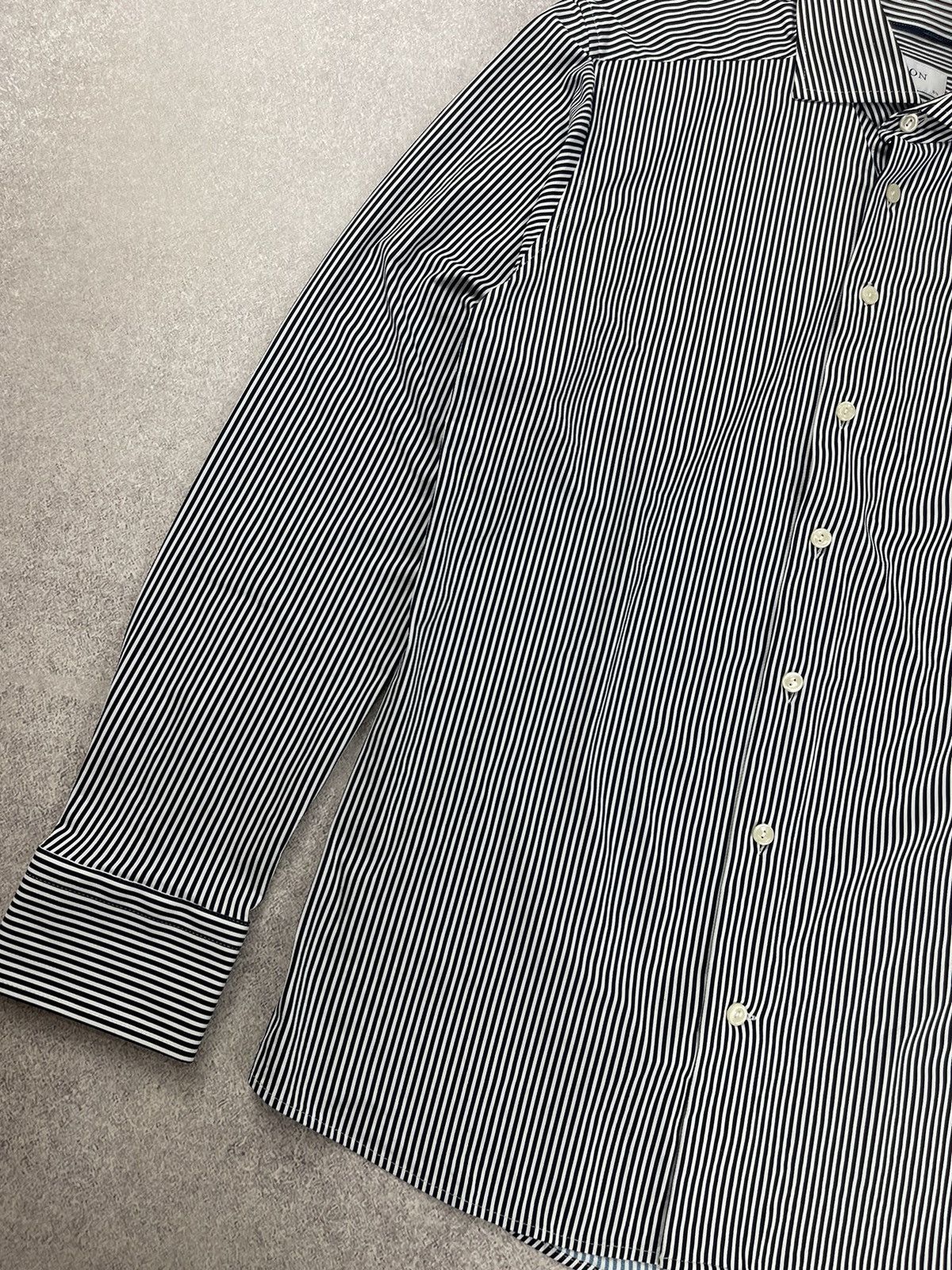 Eton Eton Slim Stripped Long Sleeve Shirt Size 40 15 3/4 Size US M / EU 48-50 / 2 - 3 Thumbnail