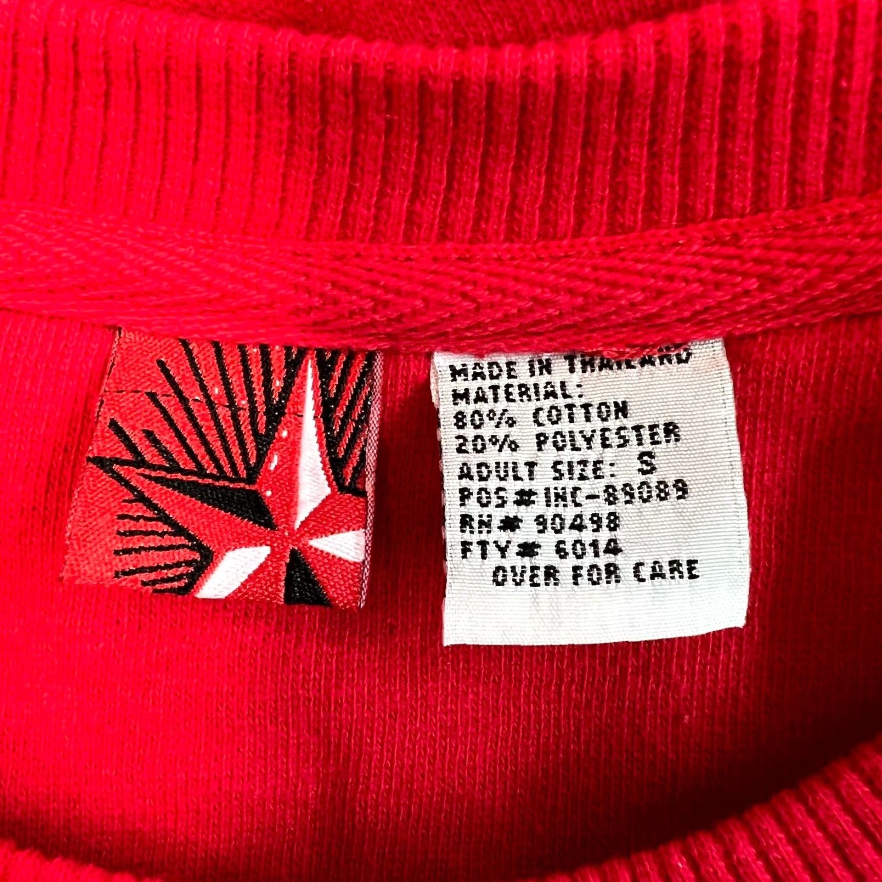 Starter Starter Mens Crew Neck Long Sleeves Pullover Casual Red Sweatshirt Size Small Size US S / EU 44-46 / 1 - 4 Thumbnail