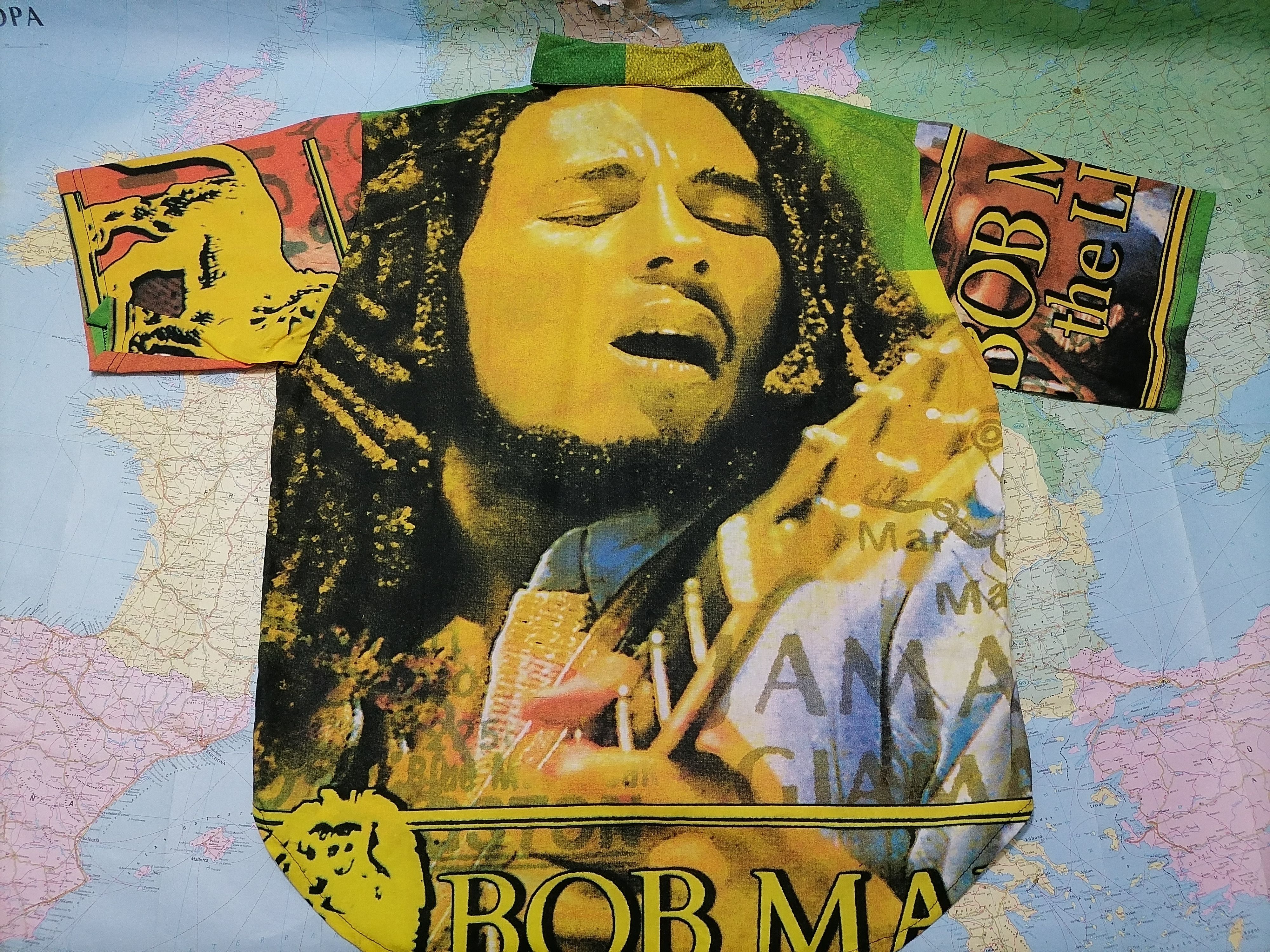 Vintage Vintage Shirt BOB MARLEY , XL Italy 1986 Size US XL / EU 56 / 4 - 7 Thumbnail