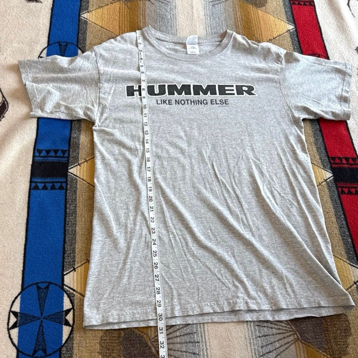 Gildan VINTAGE Hummer Car T-Shirt Gray L Men Short Sleeve 90s Y2K Grunge Skate Vintage 2000-2009 Size US L / EU 52-54 / 3 - 6 Thumbnail