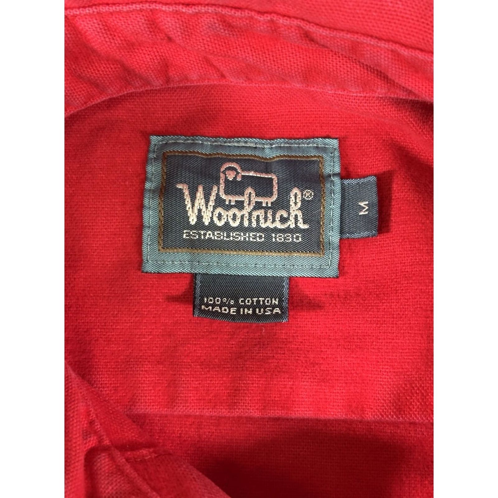 Vintage VINTAGE Woolrich Button-Up Shirt Mens M Flannel Heavyweight Red Long Sleeve Classic Cookbook? Size US M / EU 48-50 / 2 - 4 Thumbnail