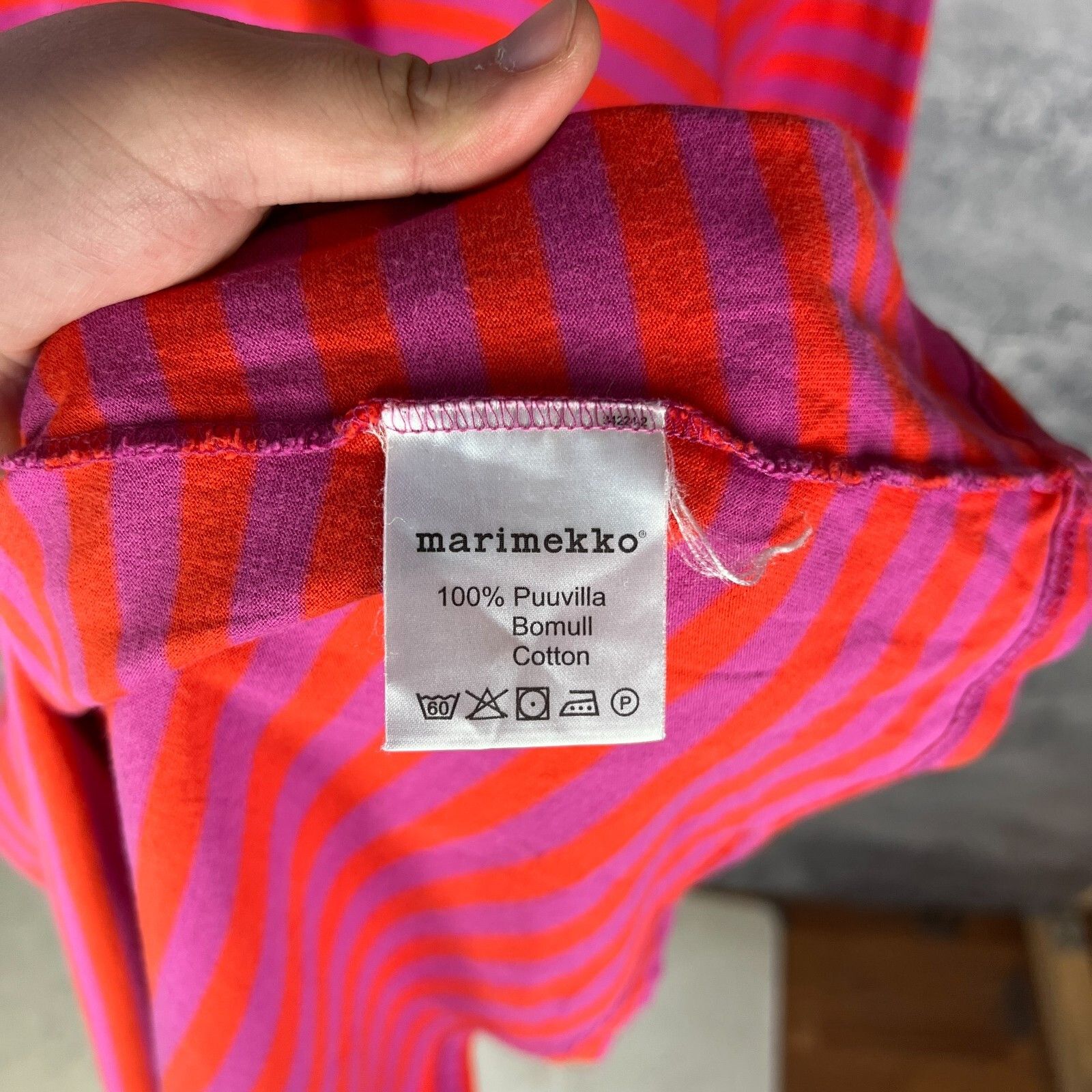 Marimekko Marimekko Women s Striped Dress Size M Cotton Long Sleeve ` Size M / US 6-8 / IT 42-44 - 6 Thumbnail