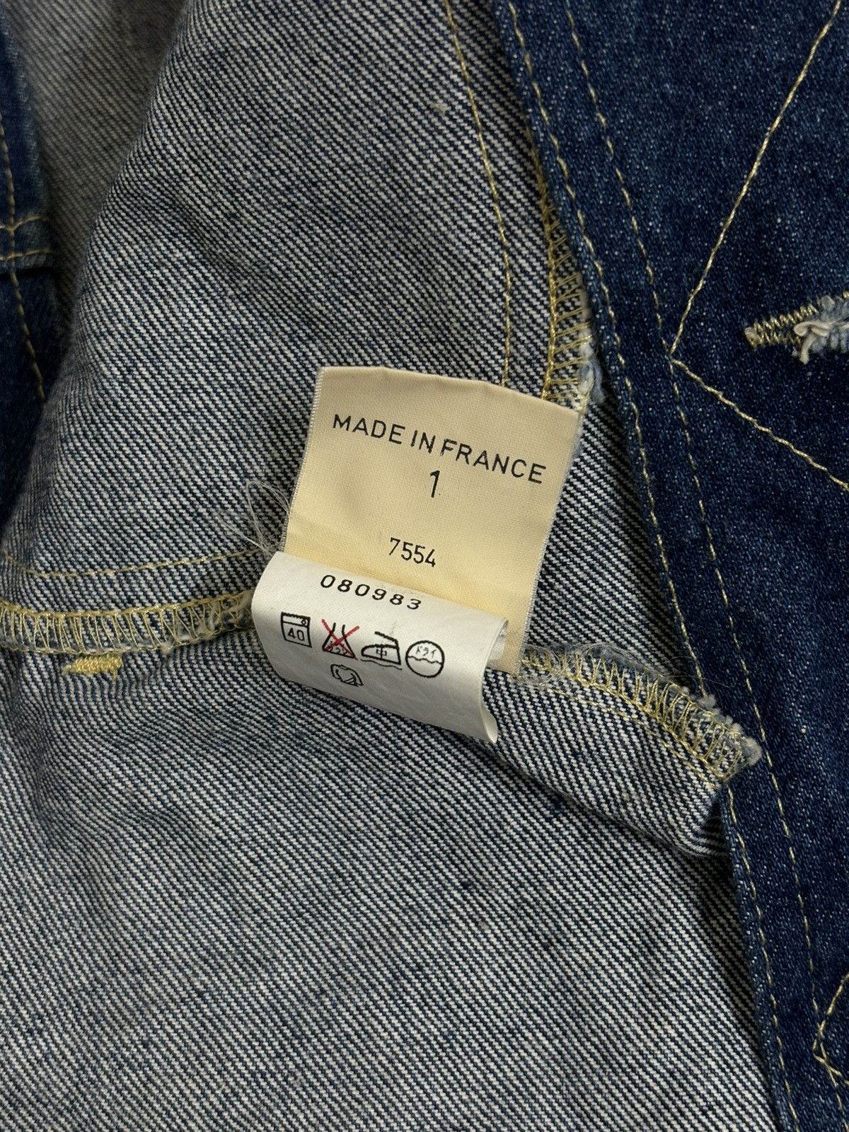 agnes b. Vintage Agnes B Jeans Trucker Denim Jacket Size US M / EU 48-50 / 2 - 8 Thumbnail