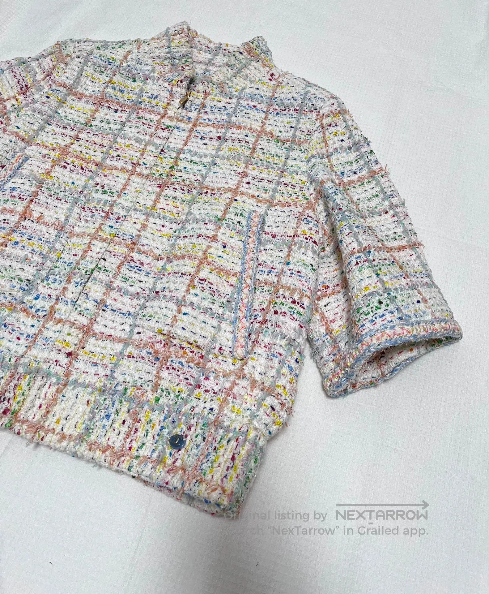 Chanel Chanel Multi Woven Half-Sleeve Jacket. Size M / US 6-8 / IT 42-44 - 2 Thumbnail