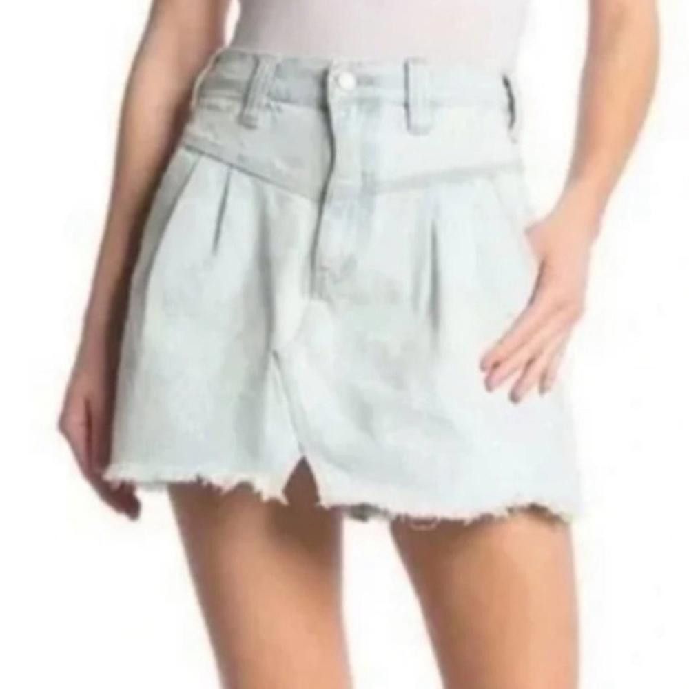 Free People Free People l Sidecar Denim Silver Lake Mini Skirt 27 Size 27" / US 4 / IT 40 - 8 Thumbnail