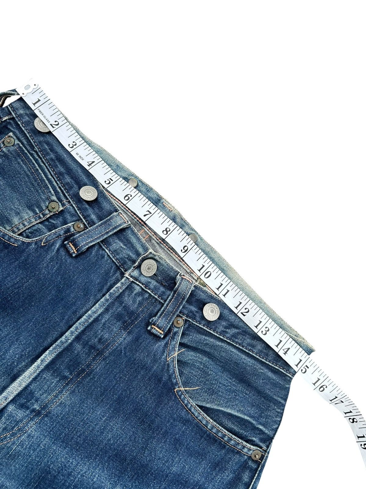 Kapital Vintage Levis Big E Selvedge Buckle Back Thrashed Denim Jean Size US 30 / EU 46 - 17 Thumbnail