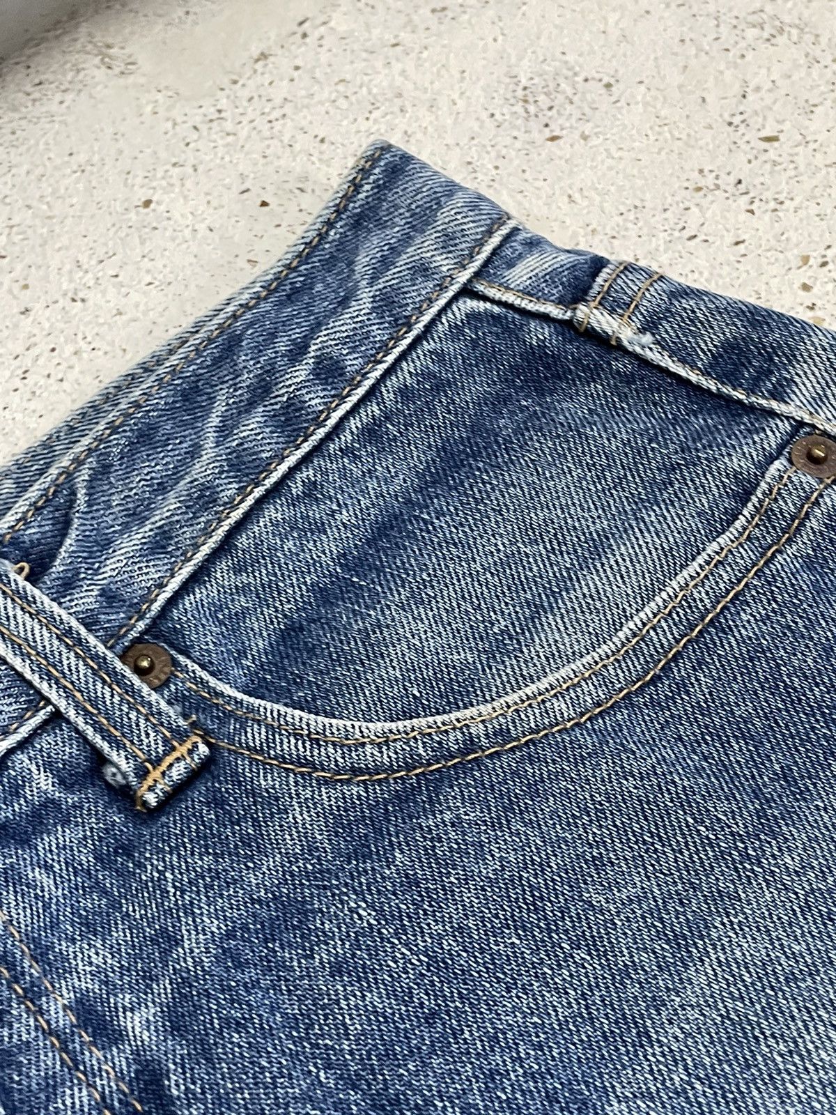 Blue Blue Japan × Japan Blue × Japanese Brand Vintage Y2k Blueway Repaired Japan Denim Pants (AB39) Size US 29 - 13 Thumbnail