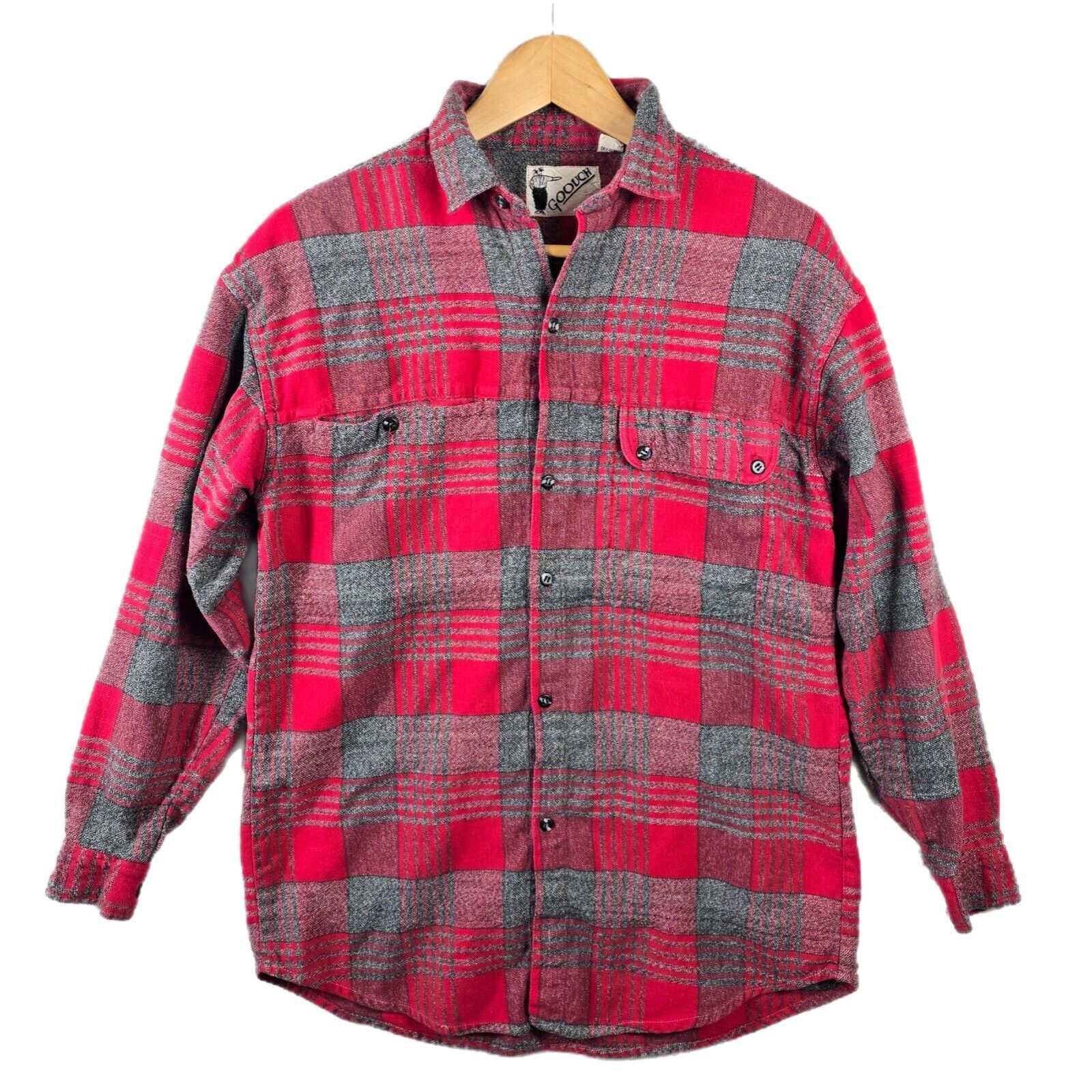 Other VINTAGE Goouch Shirt Men Medium Red Flannel Plaid Size US M / EU 48-50 / 2 - 1 Thumbnail