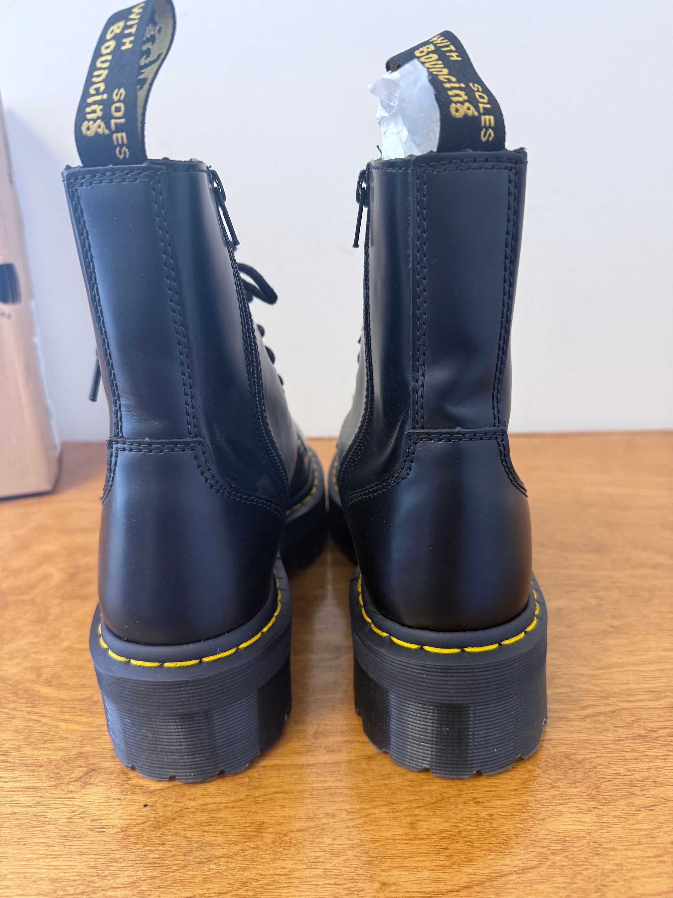 Dr. Martens Dr. Martens Jadon Black Platform Boots w/ Zipper Women’s 9 Size US 8 / EU 41 - 9 Thumbnail