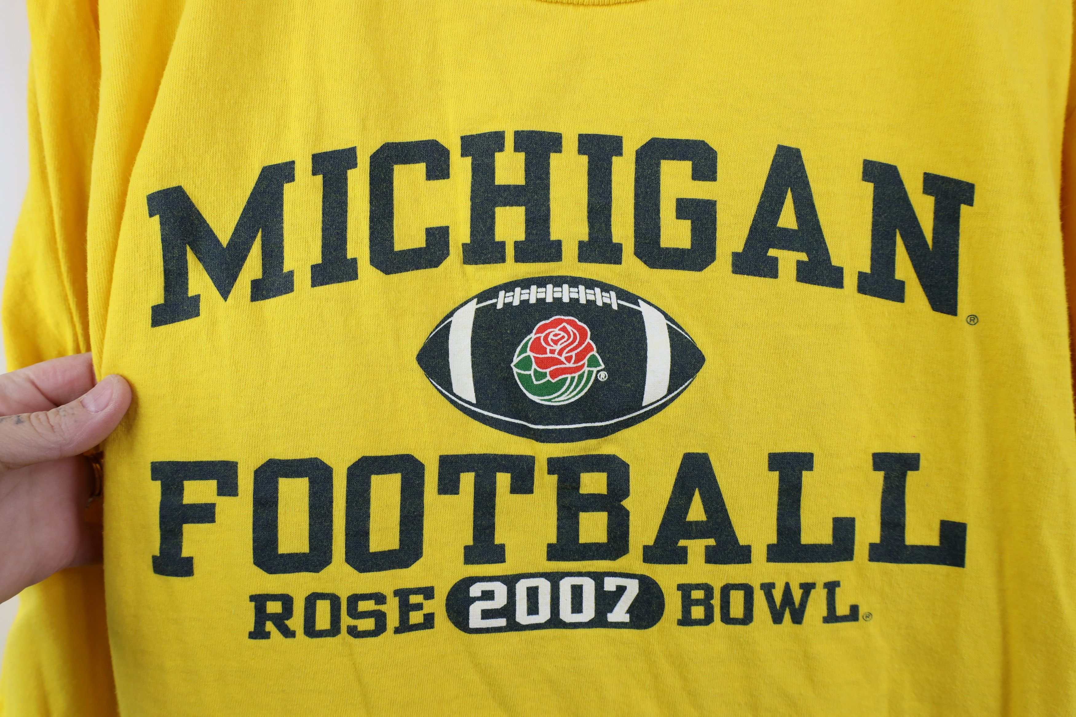 Vintage Vintage University of Michigan Football Long Sleeve T-Shirt Size US L / EU 52-54 / 3 - 4 Thumbnail