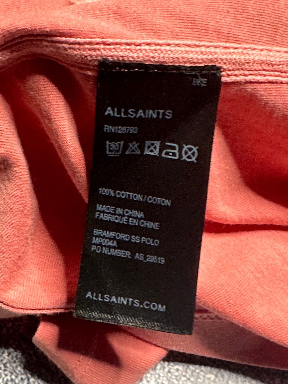 Allsaints AllSaints bramford ss polo L Size US L / EU 52-54 / 3 - 6 Thumbnail